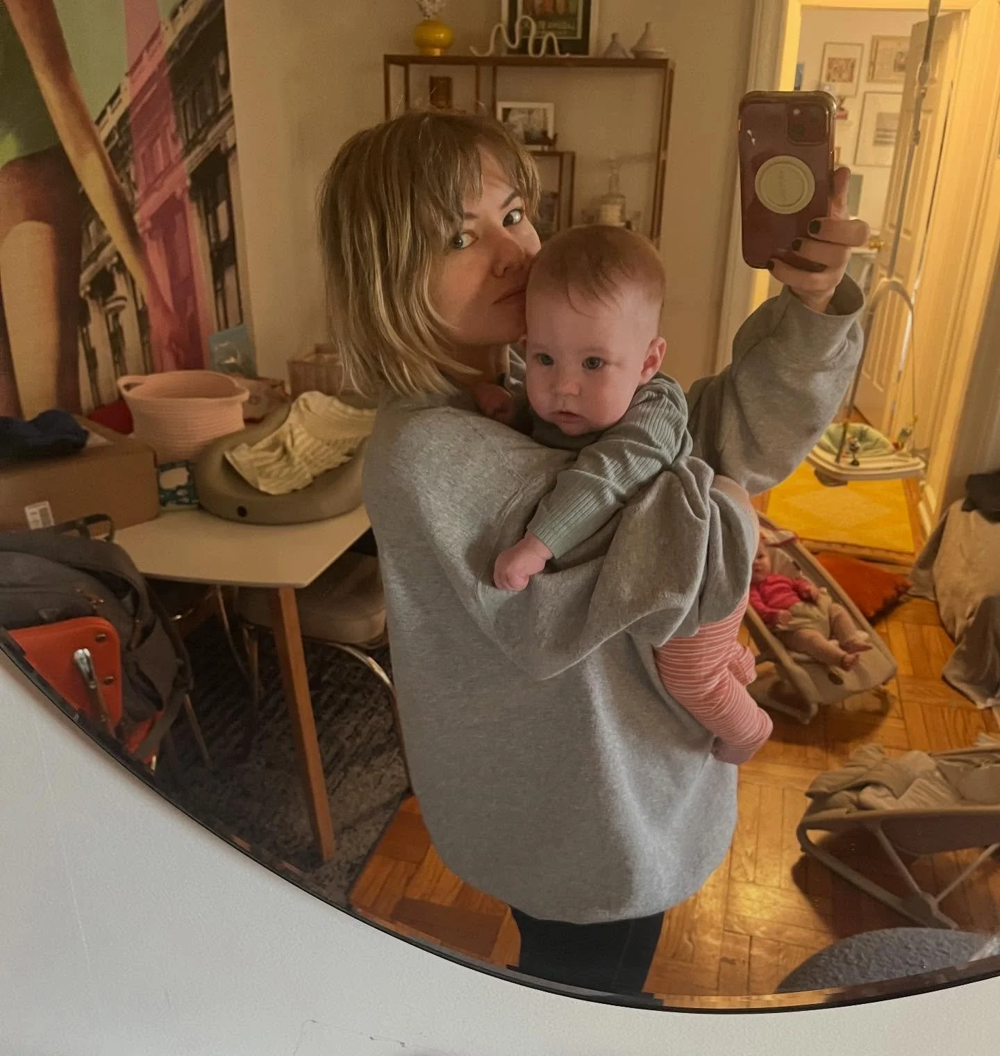 Life feels heavy. This makes it feel a little lighter. Loving hard on my little ones with hope for a better future for them. My small act of resistance. 🩷