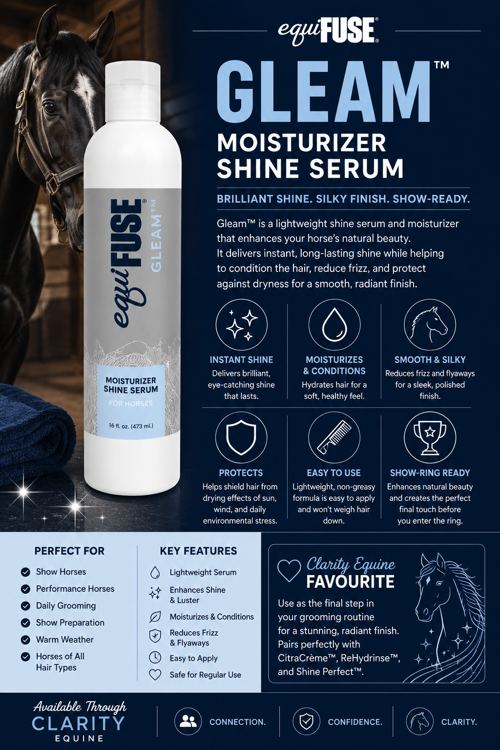 Gleam® Moisturizer + Shine Serum 16 oz
