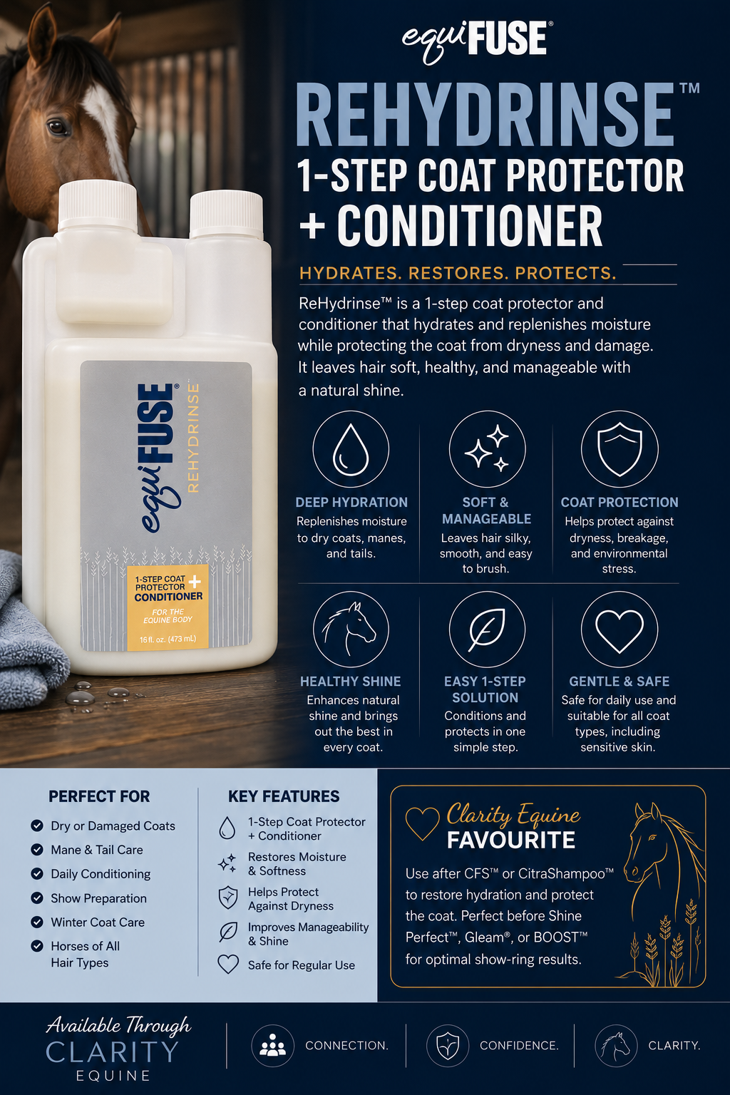 Rehydrinse™ 1-Step Coat Protector + Conditioner 16oz
