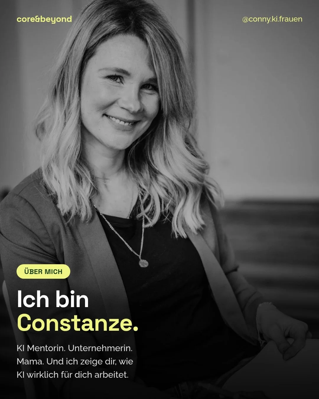 Ich bin Constanze Bolsch.
KI Mentorin. Unternehmerin. Mama.
Und ich glaube fest daran: Frauen brauchen keinen Technikdruck. Sie brauchen Klarheit.

Mein Weg war alles andere als geradlinig:
10+ Jahre F&uuml;hrungserfahrung. Internationale Teams aufge