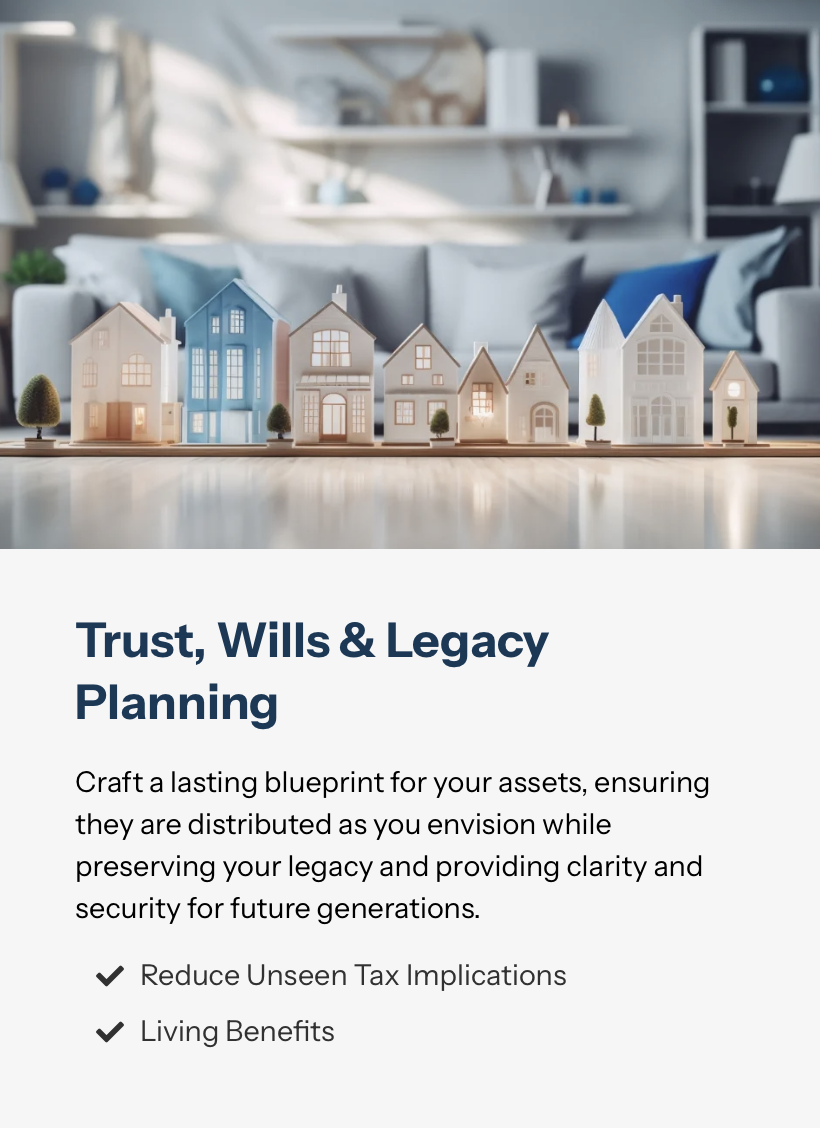 Model houses displayed on a table with a cozy living room background, featuring pillows, shelves, and a TV.