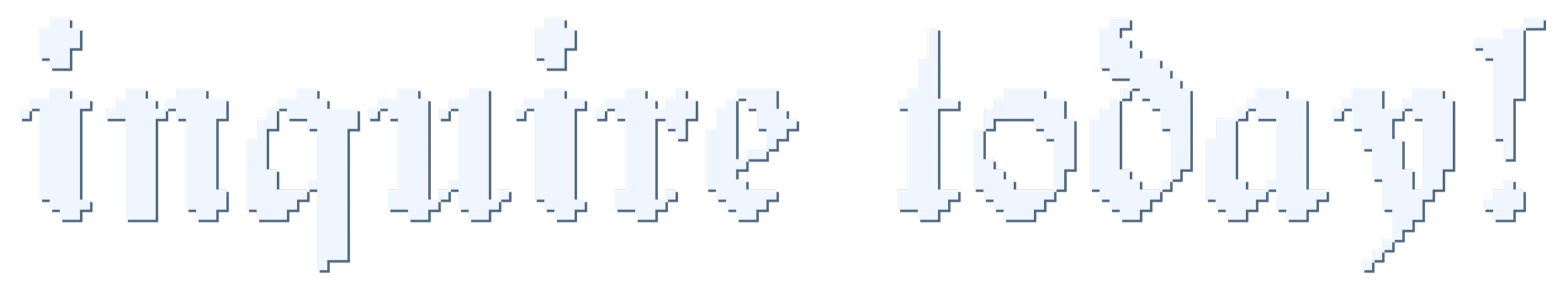 button reading "inquire today."