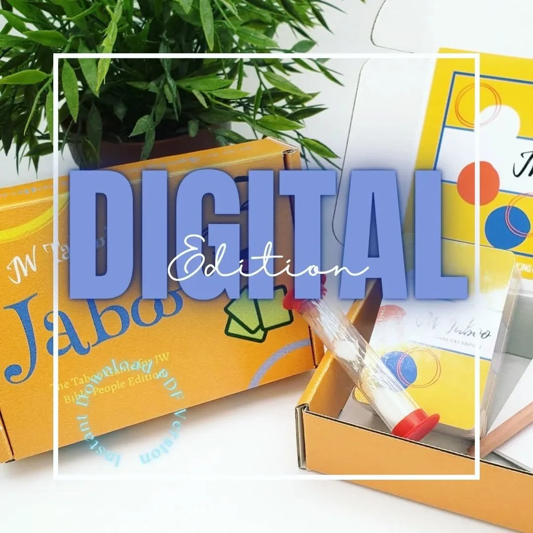 It's finally ready! 

You asked for a more affordable option for the JW Jaboo Game and now it's here! 😀🙂

The digital (and printable) version of this game is now available on my shop for purchase at only $14.99 🤩😁

I hope to continue to provide g