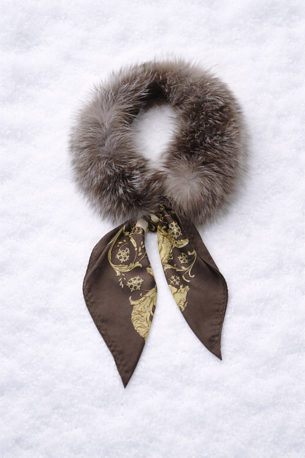 Courchevel Snow Bunny Fur Scarf