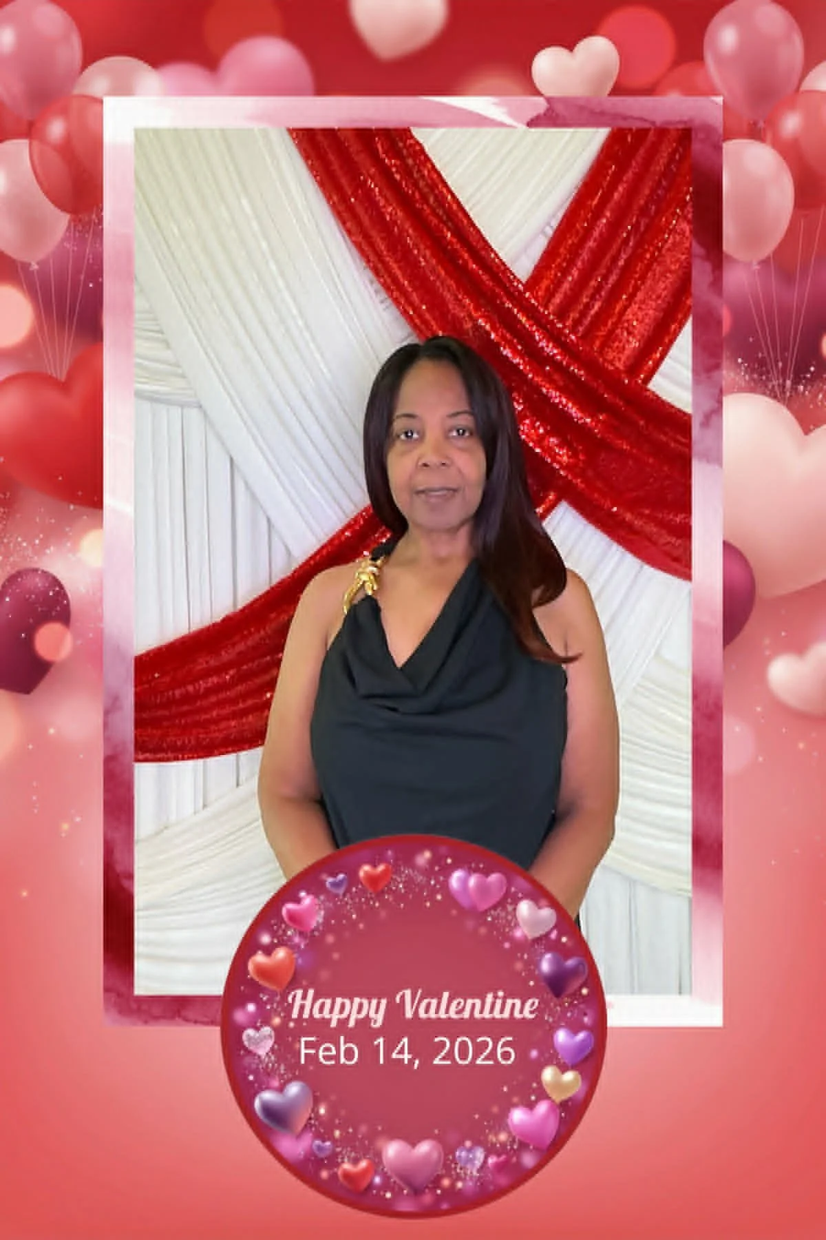 Valentine party photobooth by Faith in Focus Tampa Florida with open air photobooth.