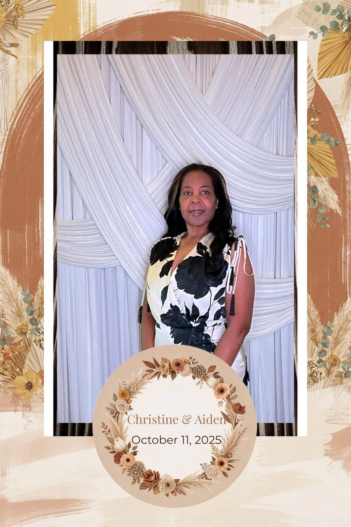 Open air photo booth rental setup in the Tampa area at a local venue.  