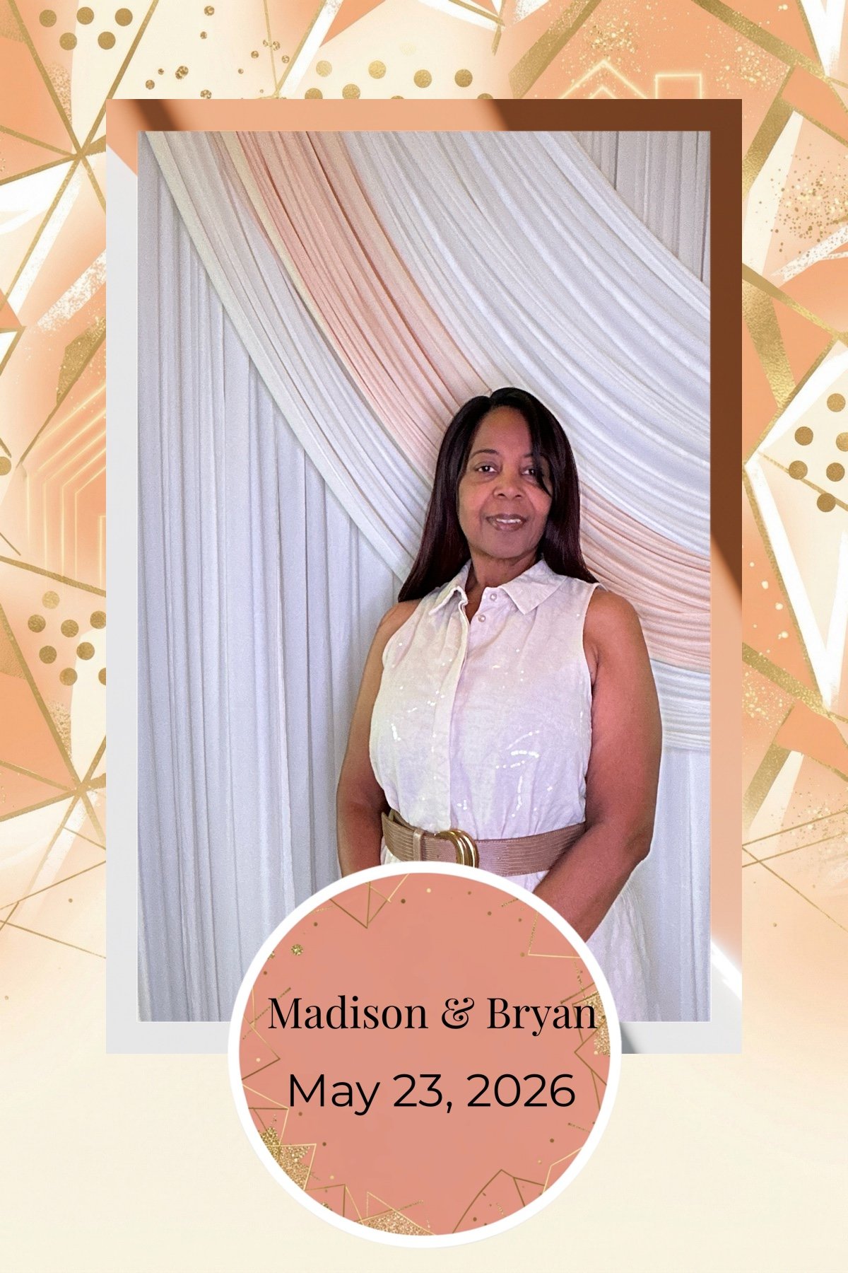 Wedding in Tampa Florida. with open air photobooth.