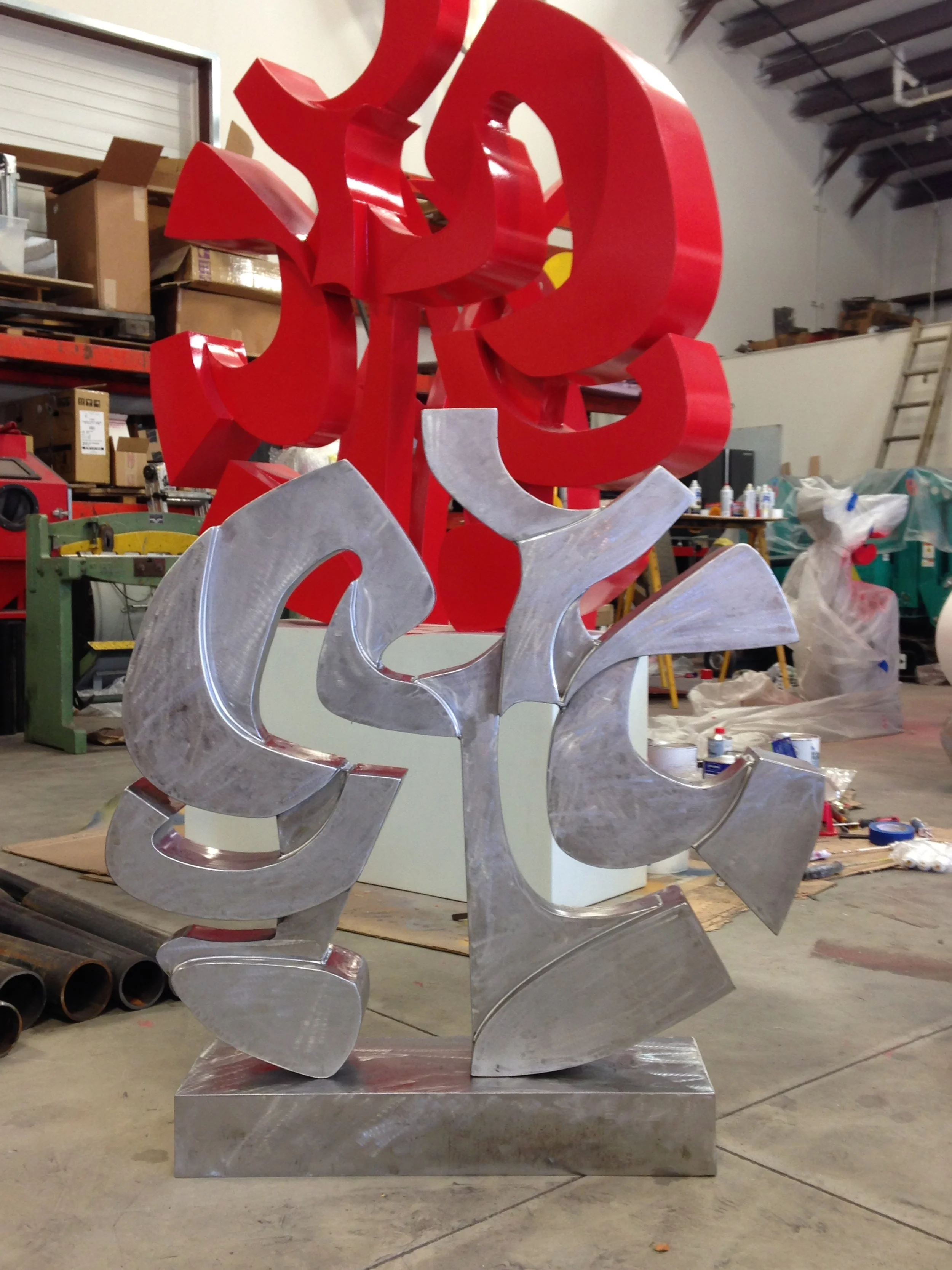 East to West (stainless steel)
Private collection, Palm Springs CA. 
2014