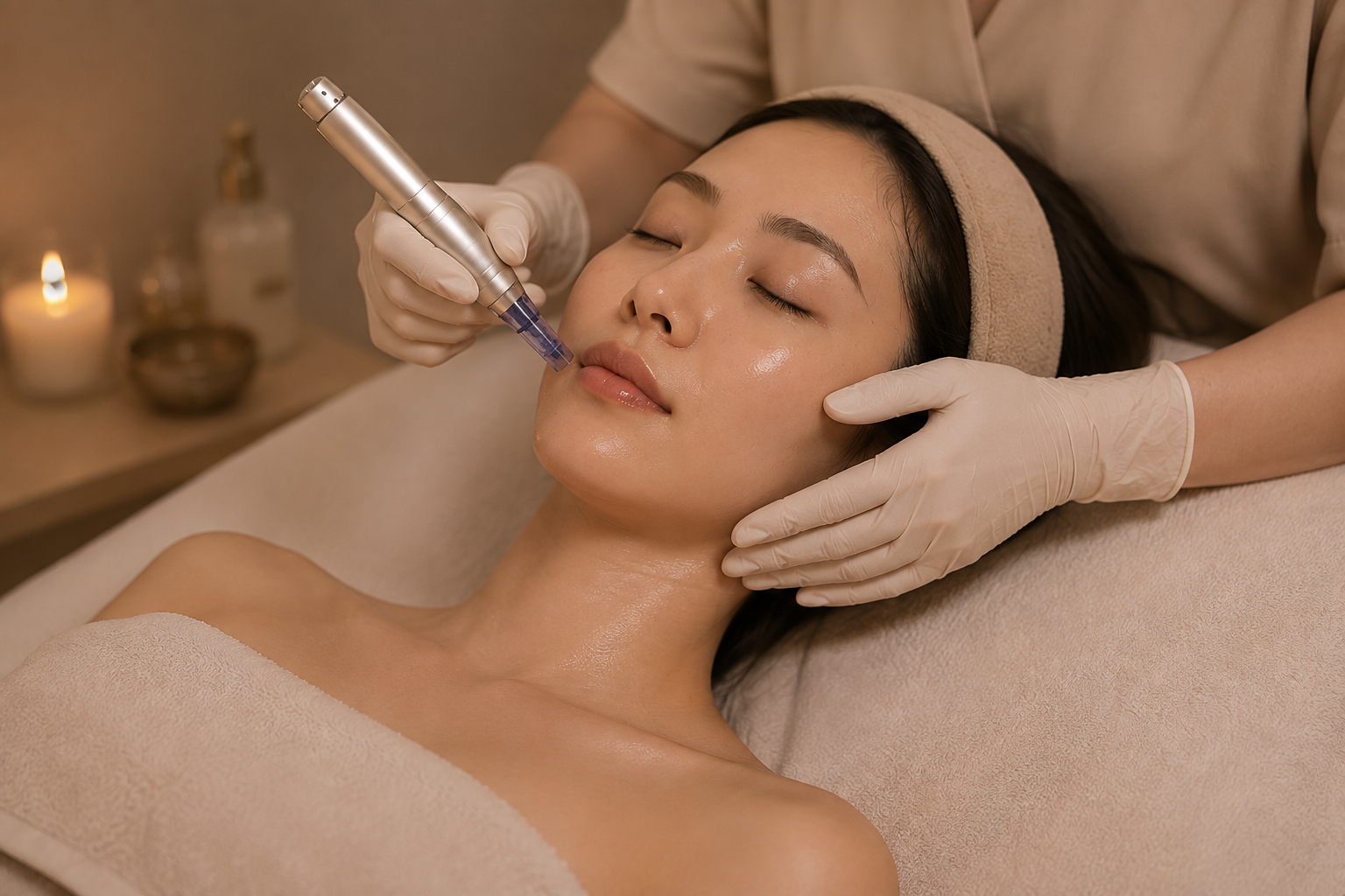 Advanced microneedling training focused on safe practice, depth control, and professional serum pairing.