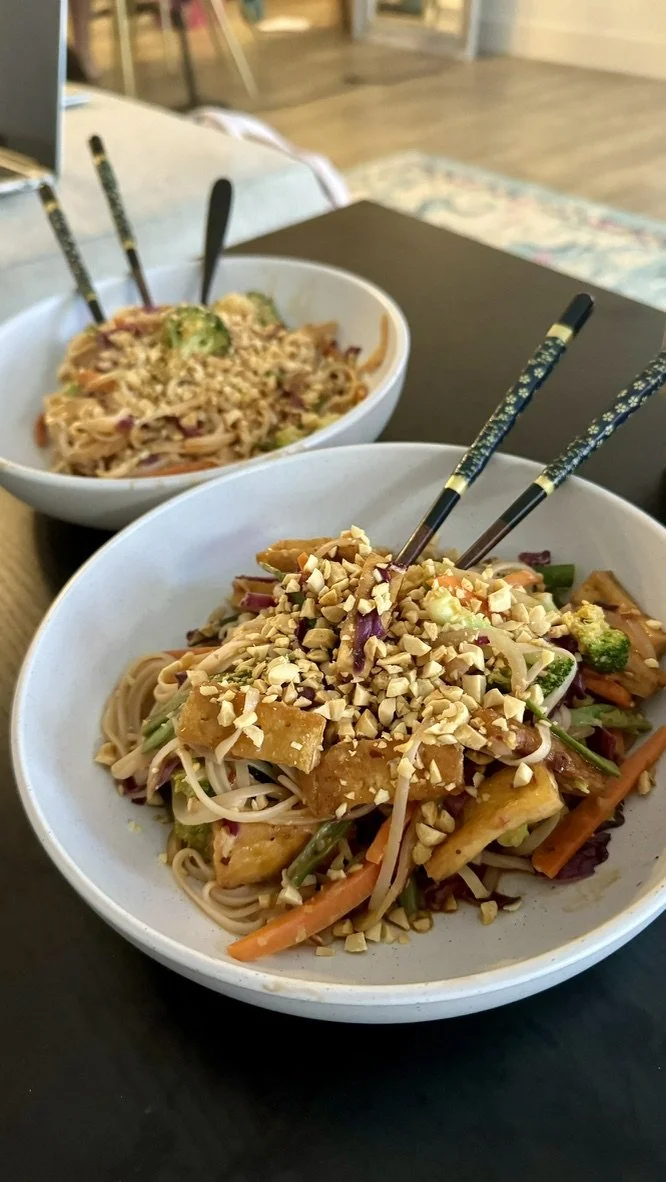 Spicy Coconut Peanut Noodles