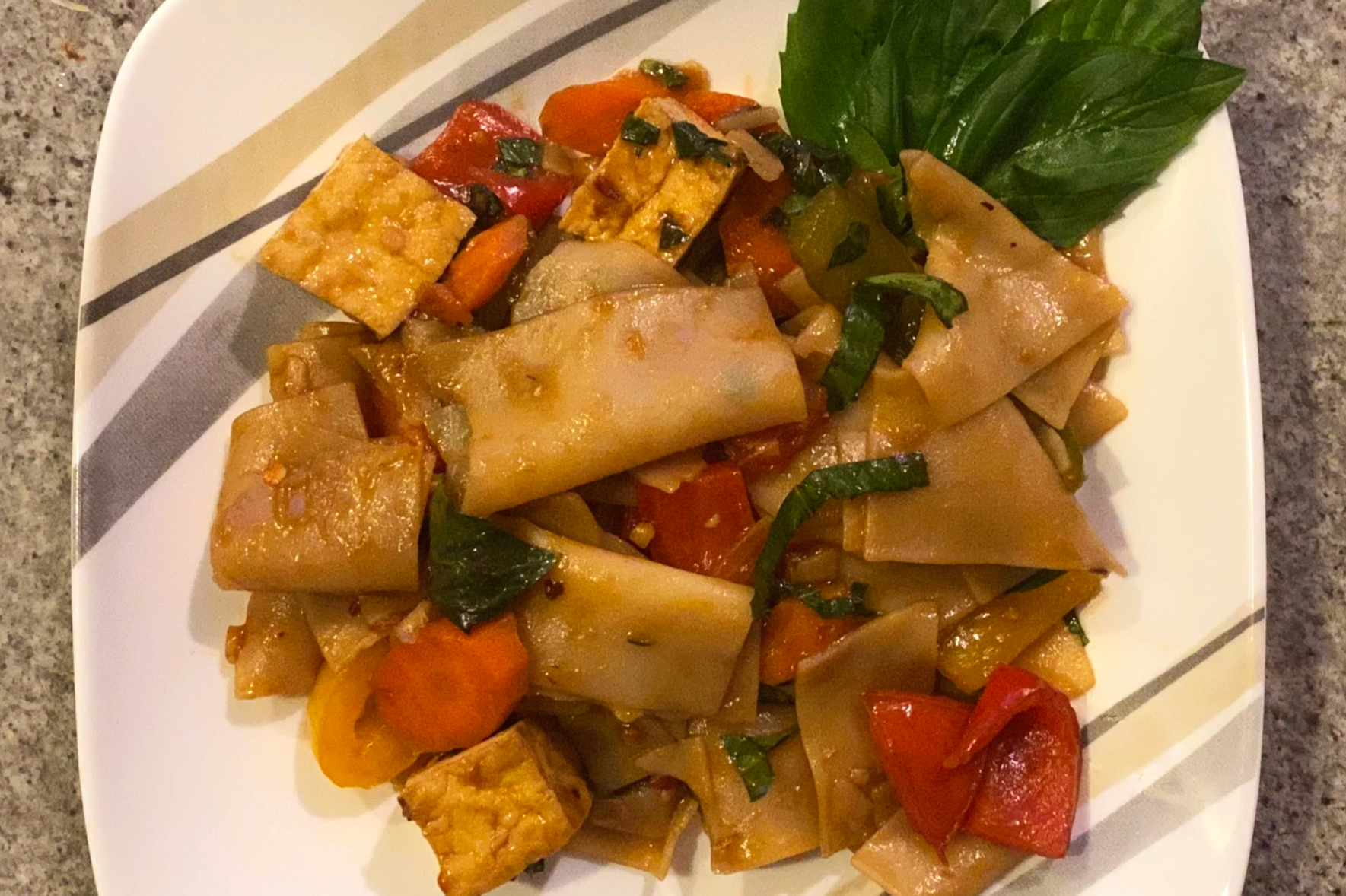 Drunken Noodles (Vegan)