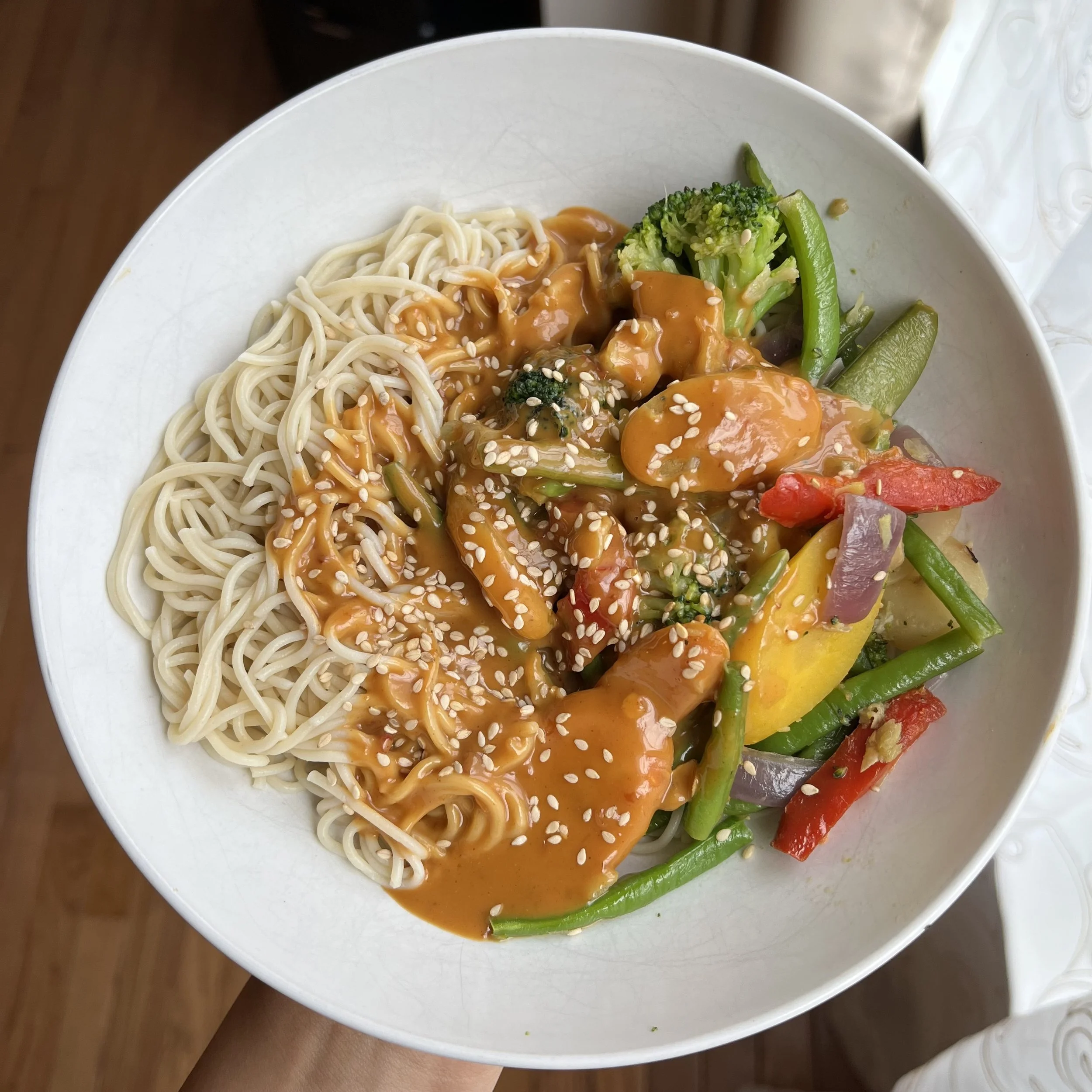 Quick Saucy Peanut Noodles