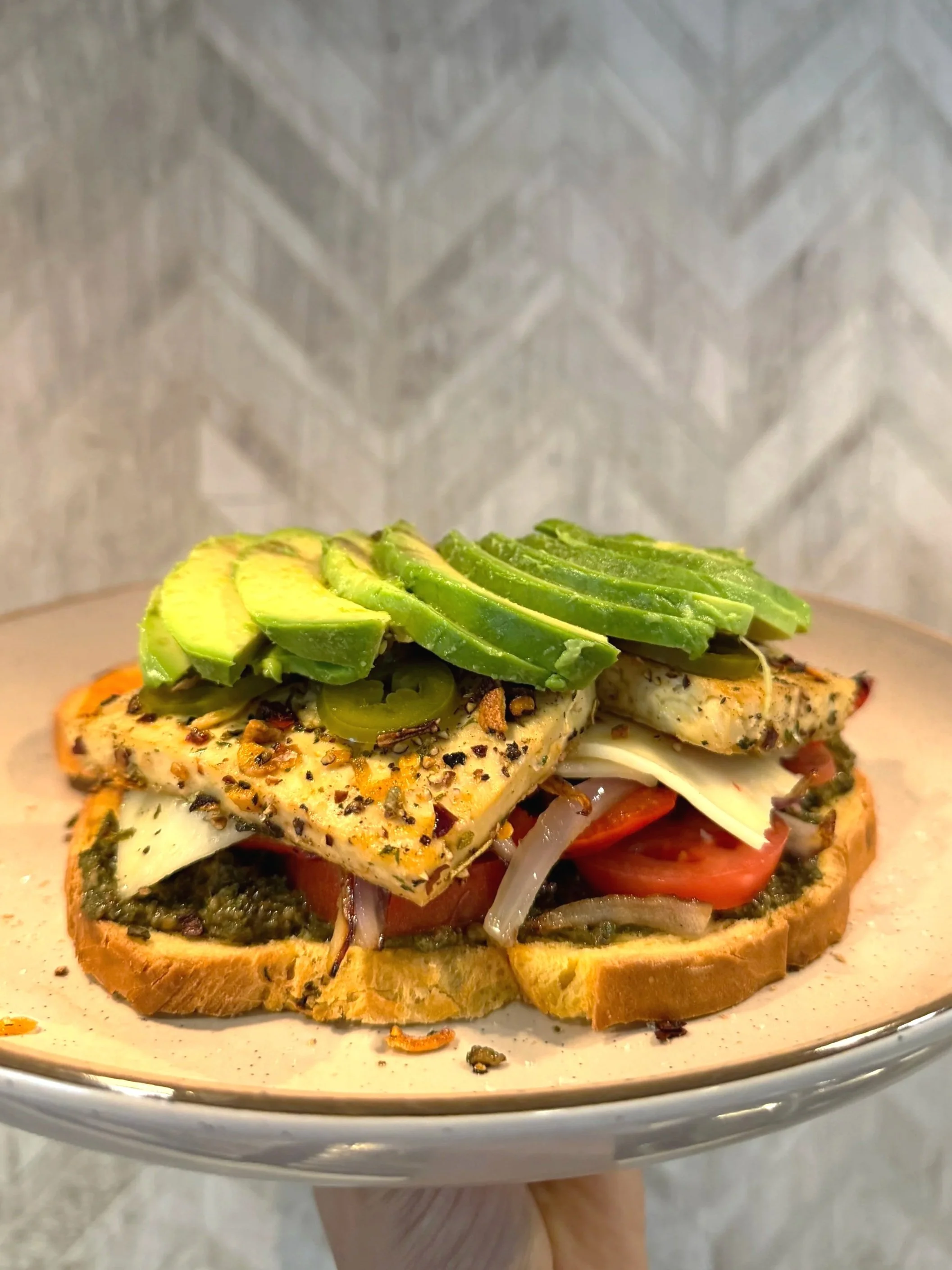 Trader Joe’s–Inspired Grilled Veggie &amp; Tofu Sandwich