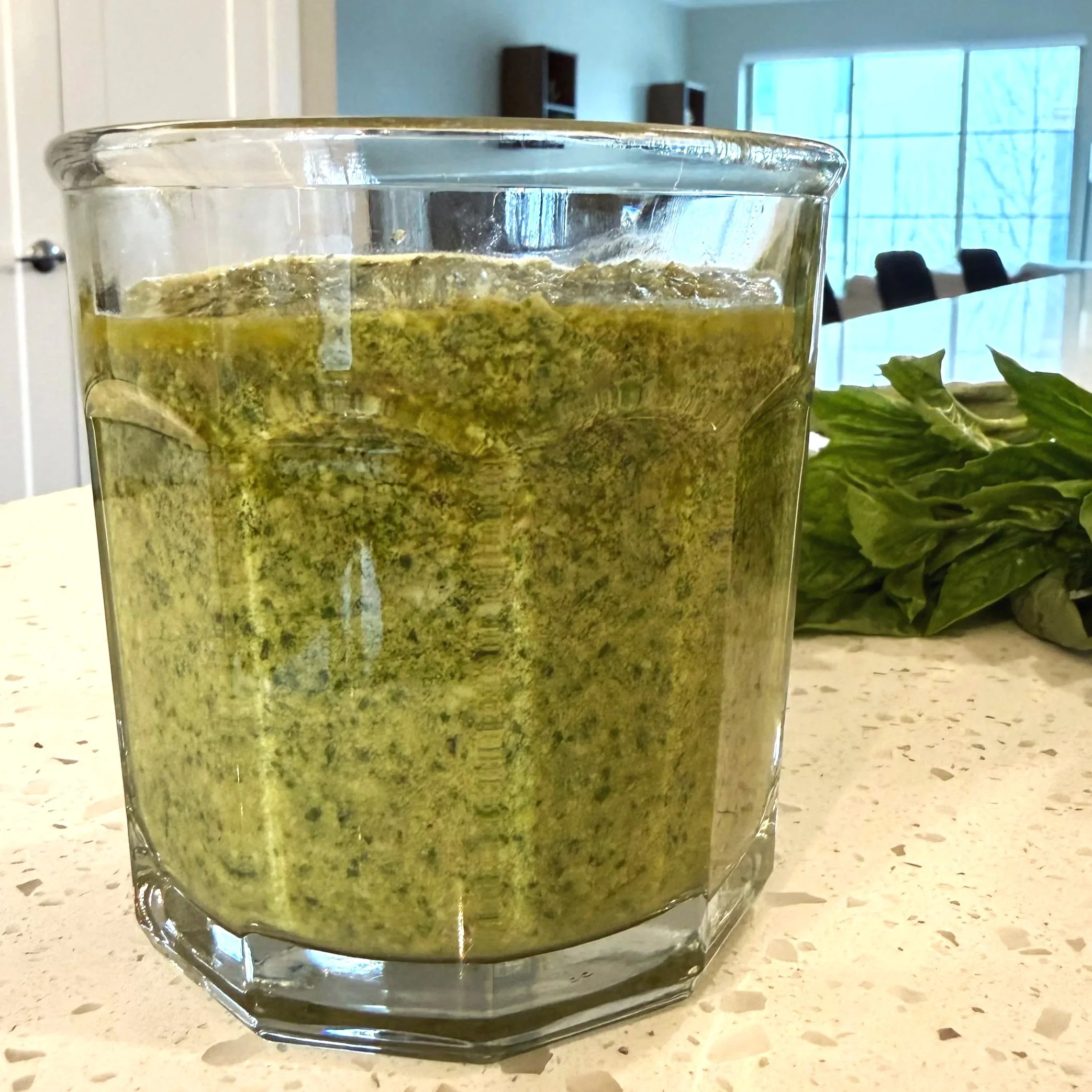Basil Pesto (No Pine Nuts!)