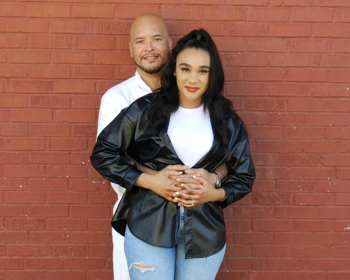 Nanon Williams and his wife, Tera, during a rare prison visit.