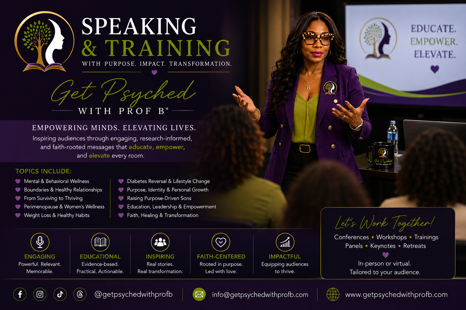 Speaking & Training Services
