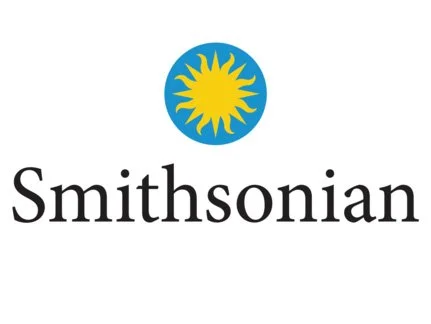 Smithsonian logo with a blue circle and yellow sun in the center.