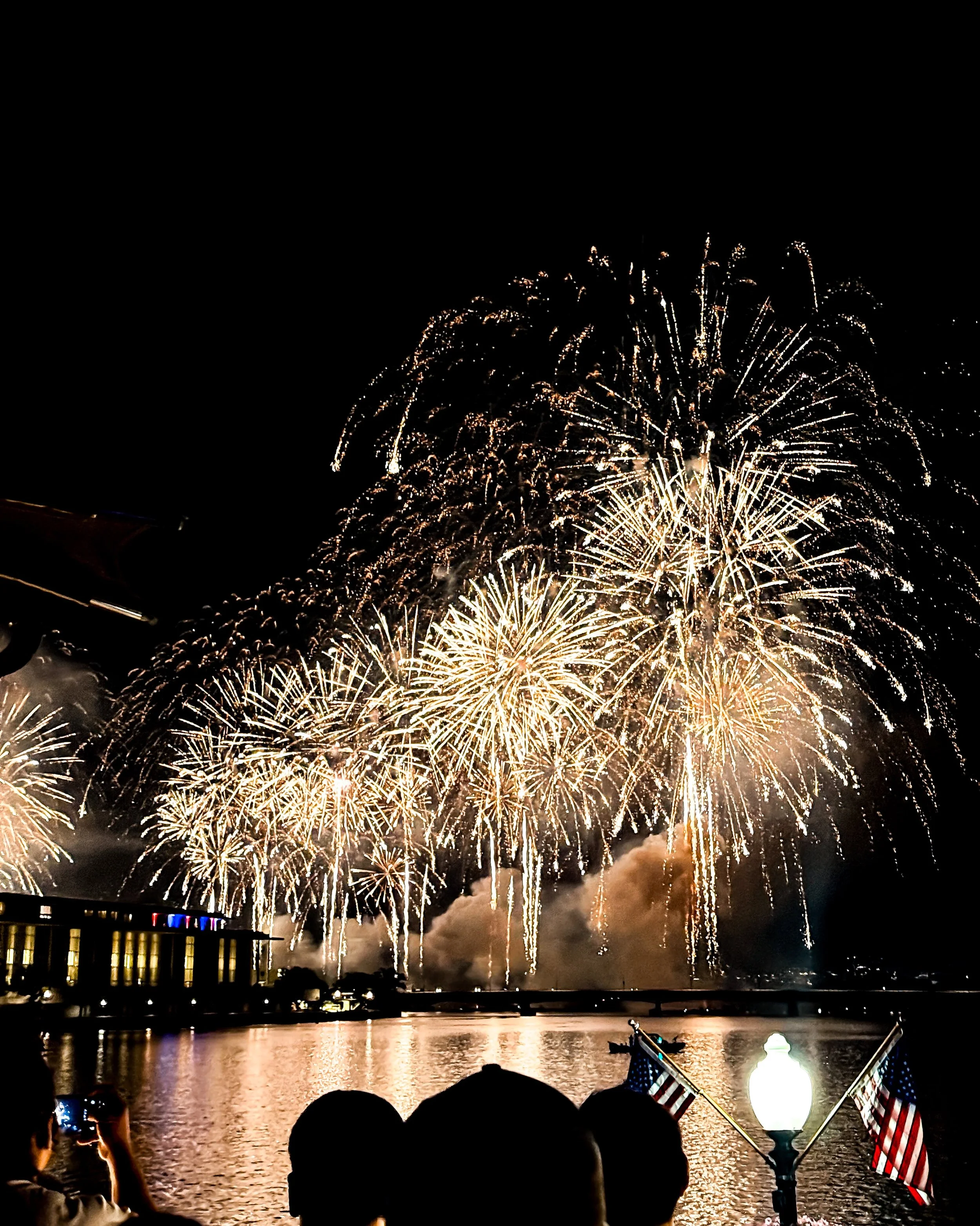America&rsquo;s 250th 🎆 As seen from the Georgetown Waterfront 🇺🇸 #fourthofjuly #fireworks #america250