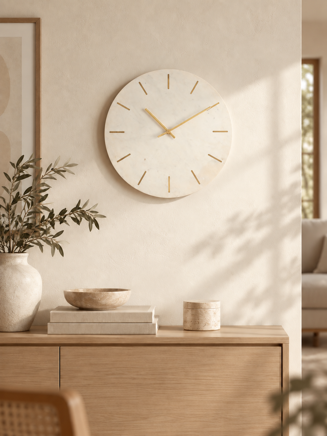marble gold clock displayed.png