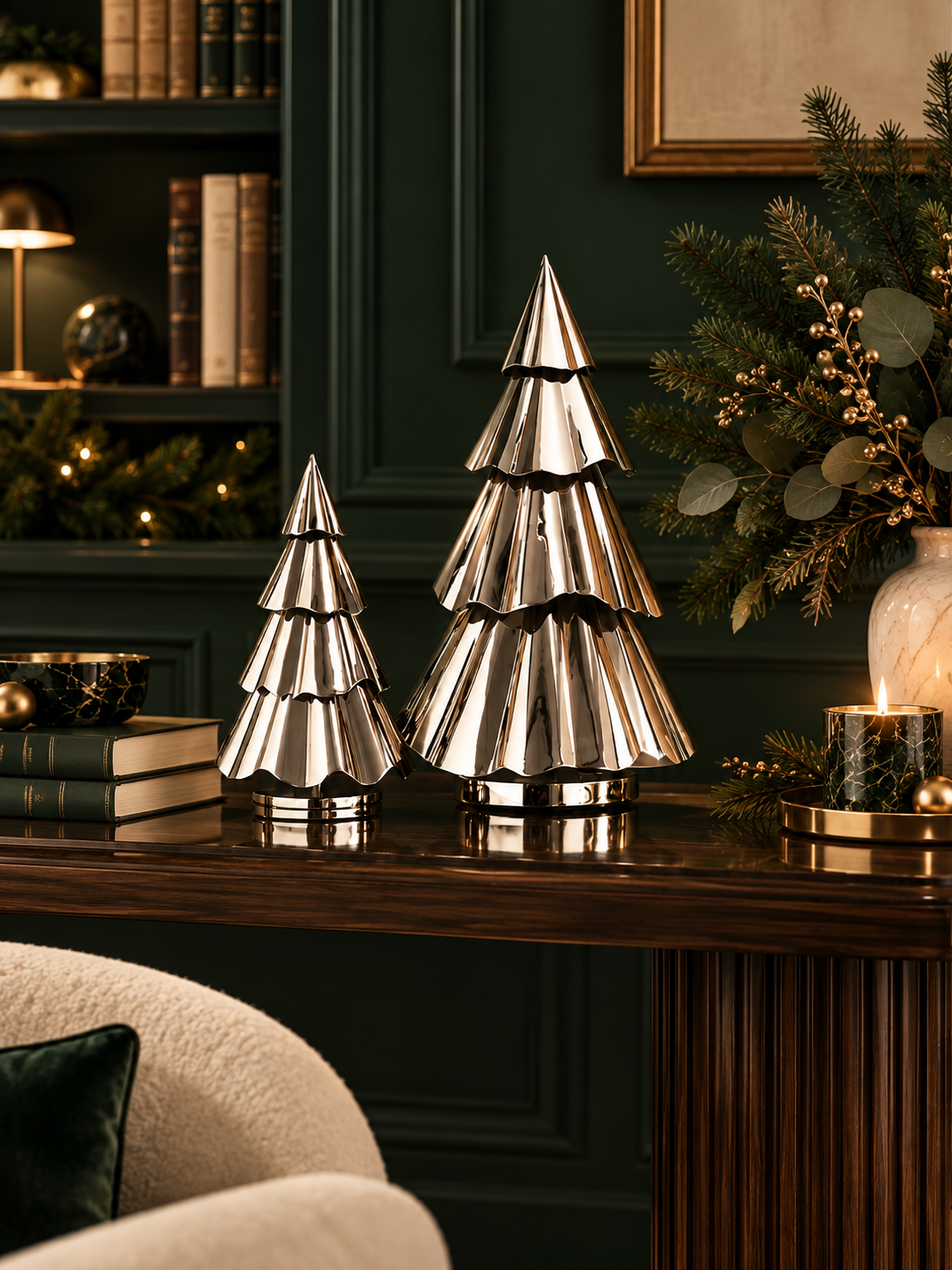 Francy Silver Sculptural Christmas Tree