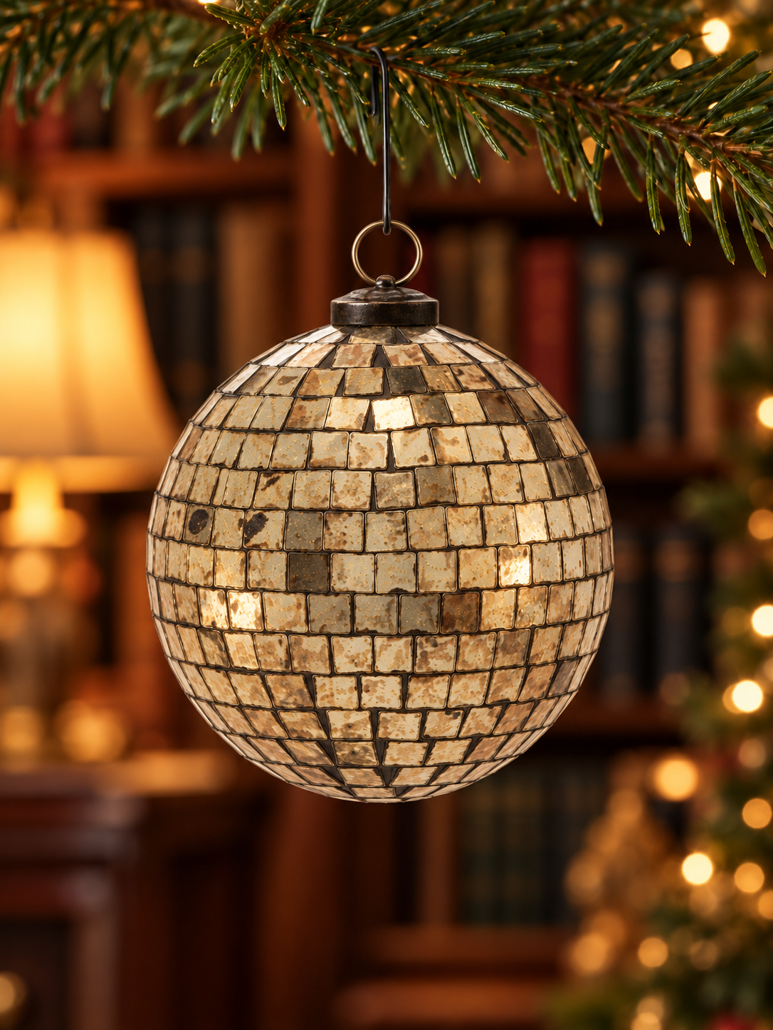 Antiqued Disco Ball Christmas Ornament-3.png