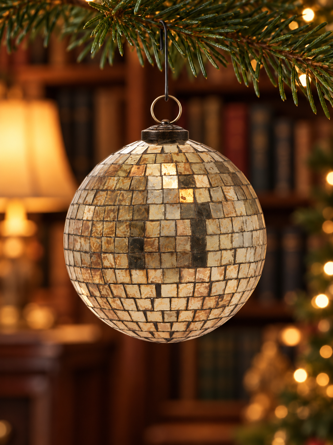Antiqued silver disco ball ornament-2.png