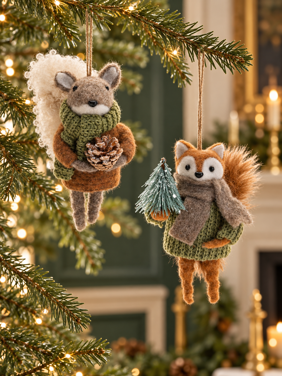 Squirrel and Fox Christmas Ornaments-1.png