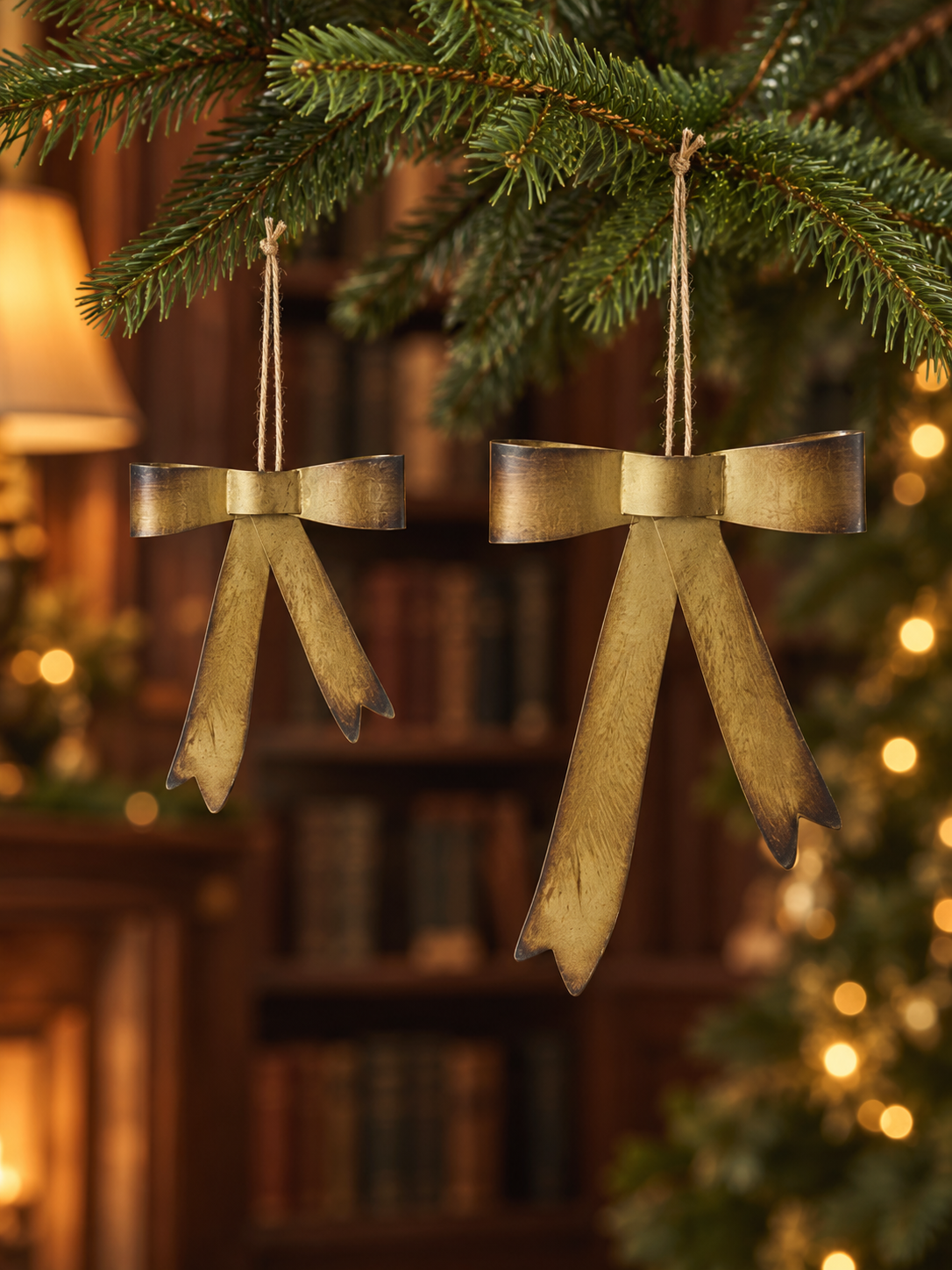 Brassy Bow Ornament