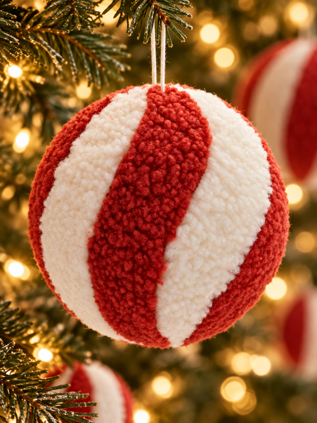 Red and White fluffy ornament ball.png