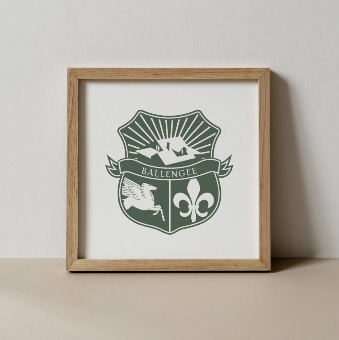 Custom family crest illustration