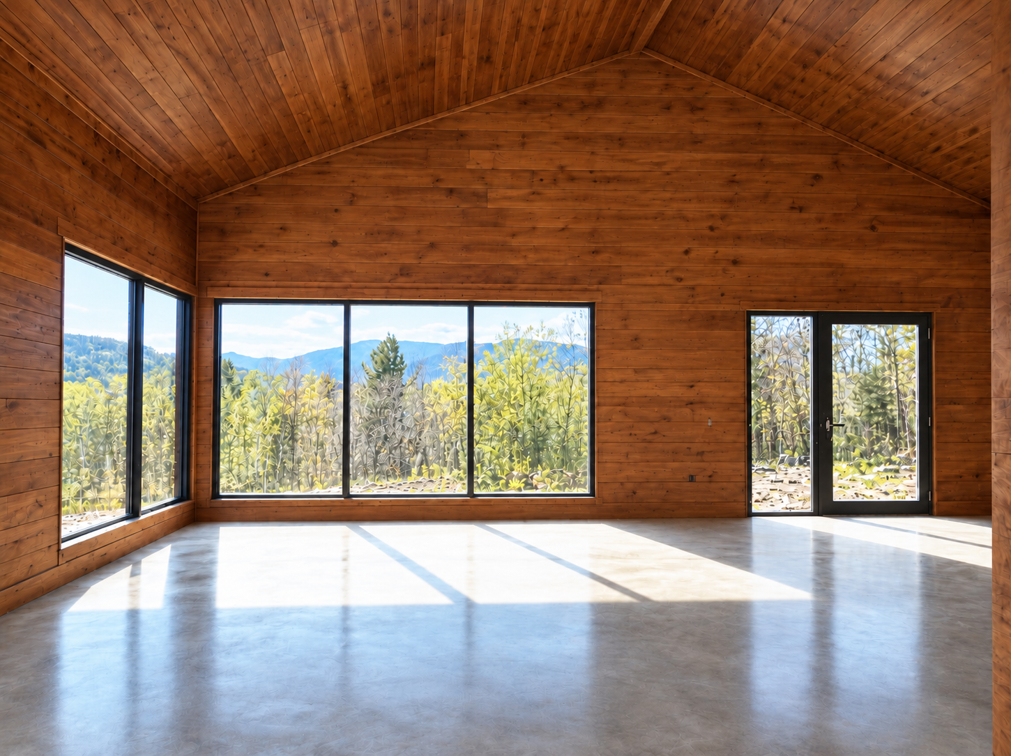 Sunlit Rustic Cabin with Mountain Views.png