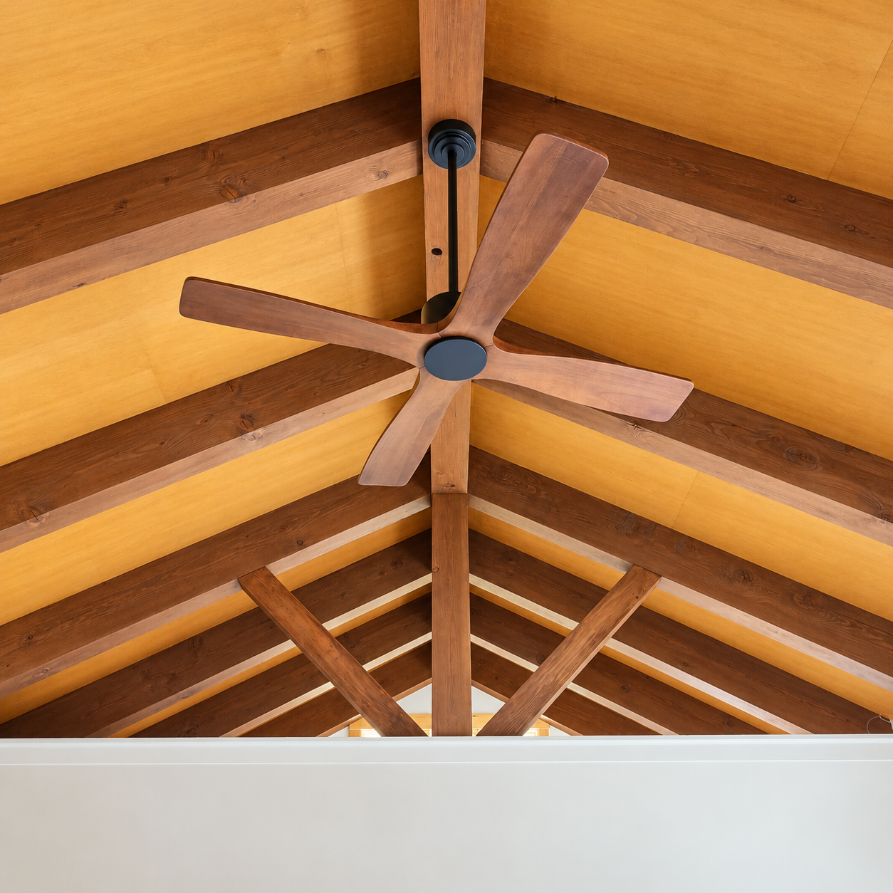 Vaulted Wood Ceiling and Fan.png