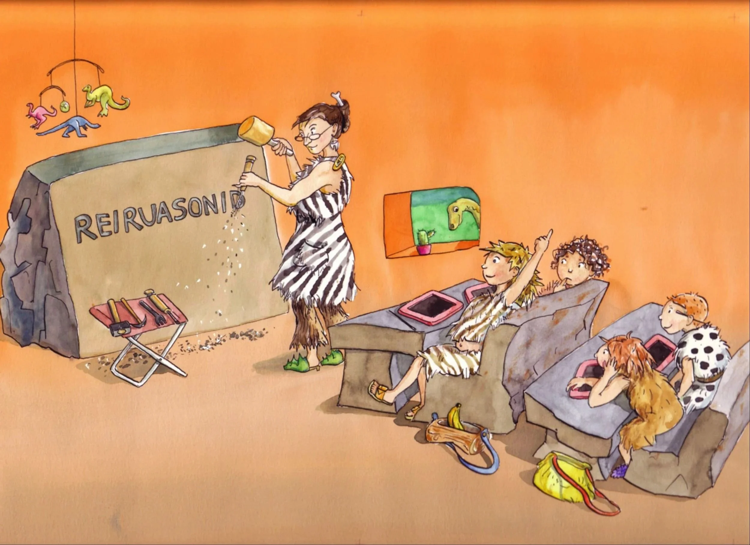 Aus "Dinosauriergeschichten" von Sonja Fiedler, Loewe Verlag