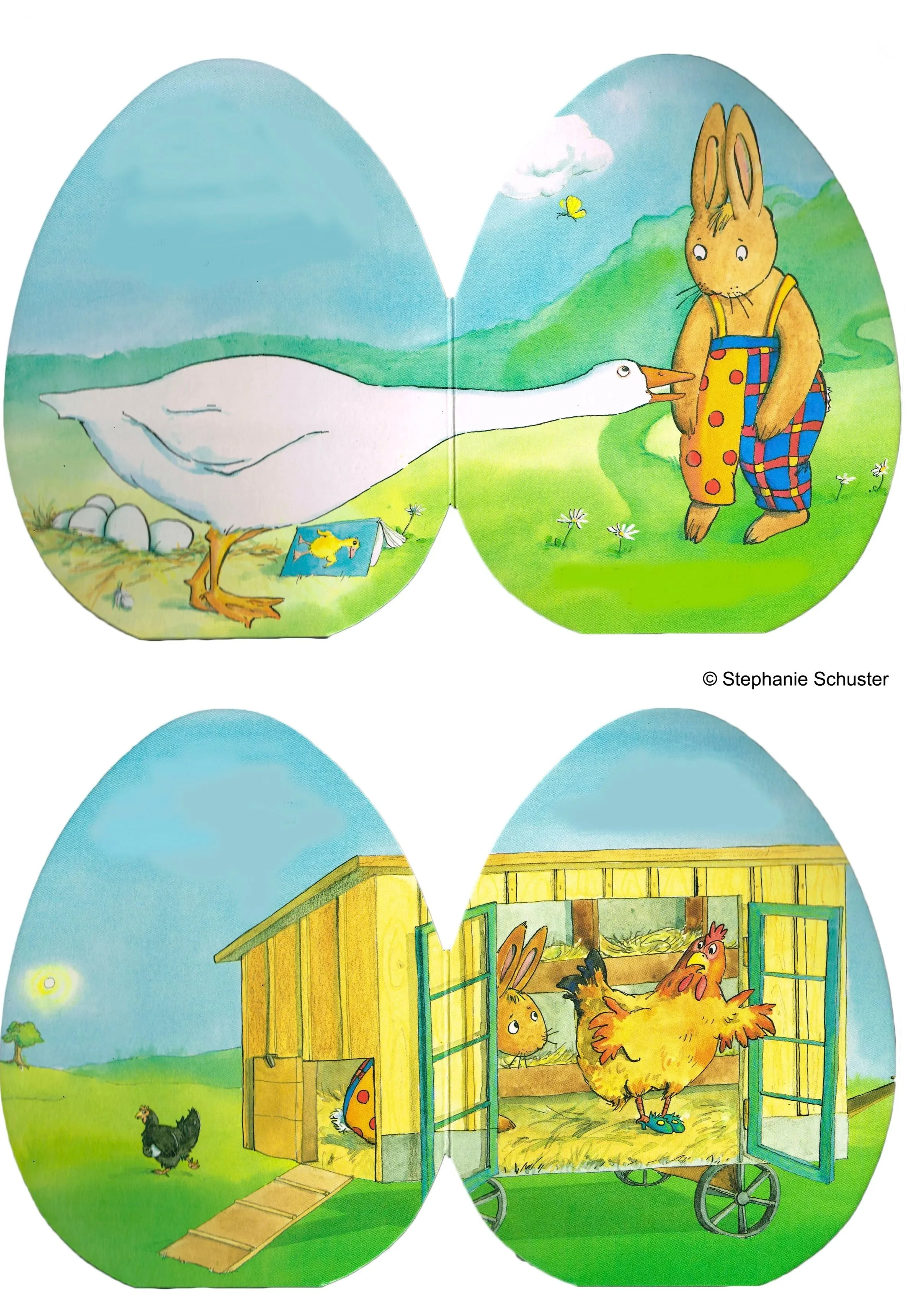 aus: "Ein Ei für Hopser" von Sabine Kullermann, Esslinger Verlag