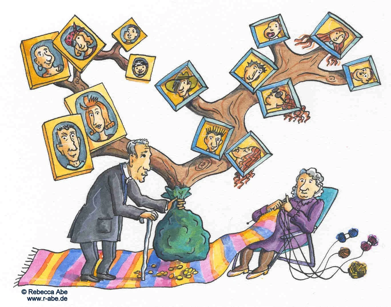 Schulbuch-Illustration