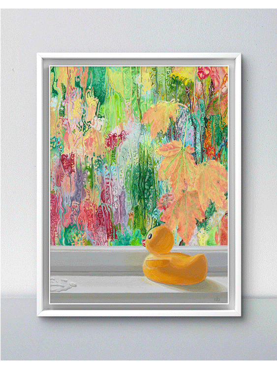 Rainy-Day-Dreaming_copyright2024-Stephanie-A.-Bartlow-6x8-Previs-float-frame-white-gray-backgd-201KB.png