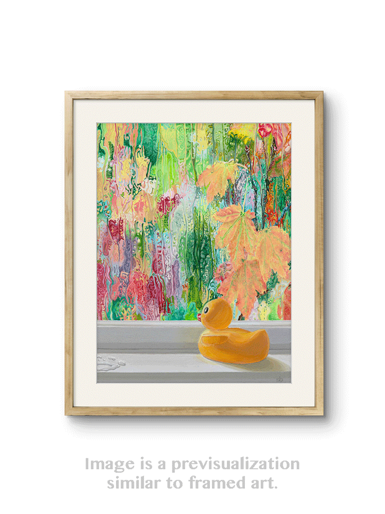 "Rainy Day Dreaming" Framed Giclee Prints