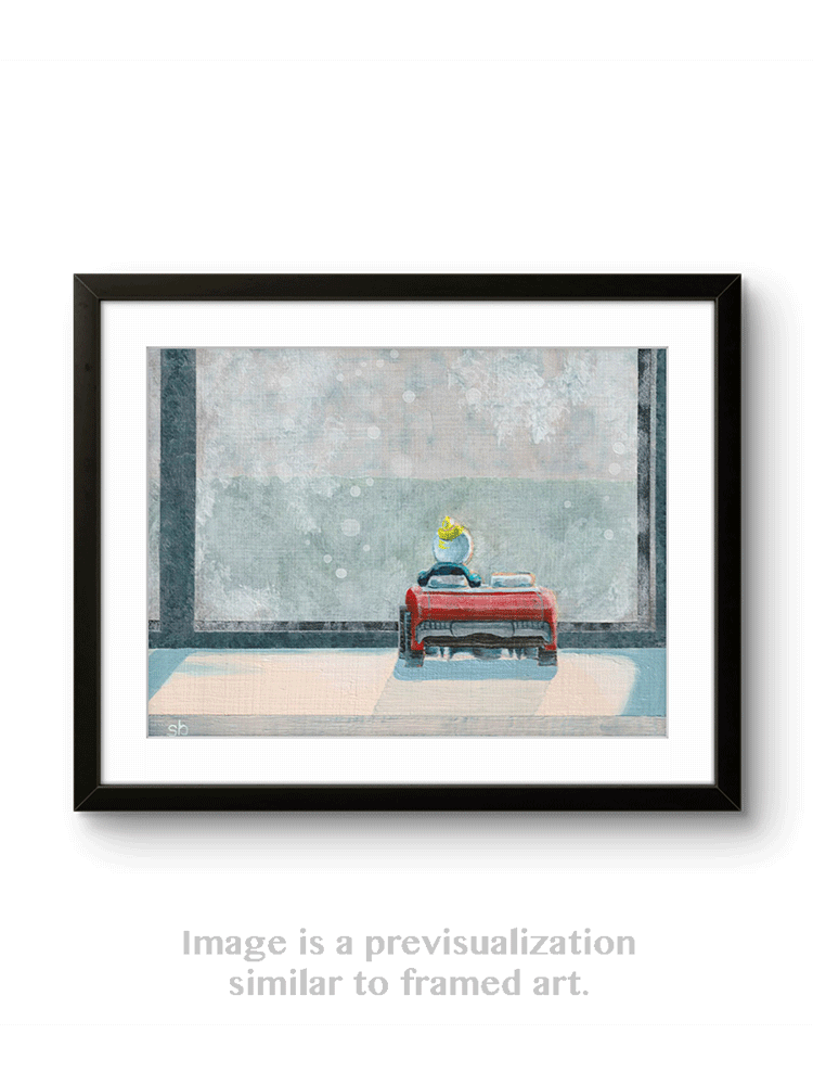 "Hittin The Road" Fine Art Giclee Framed Prints