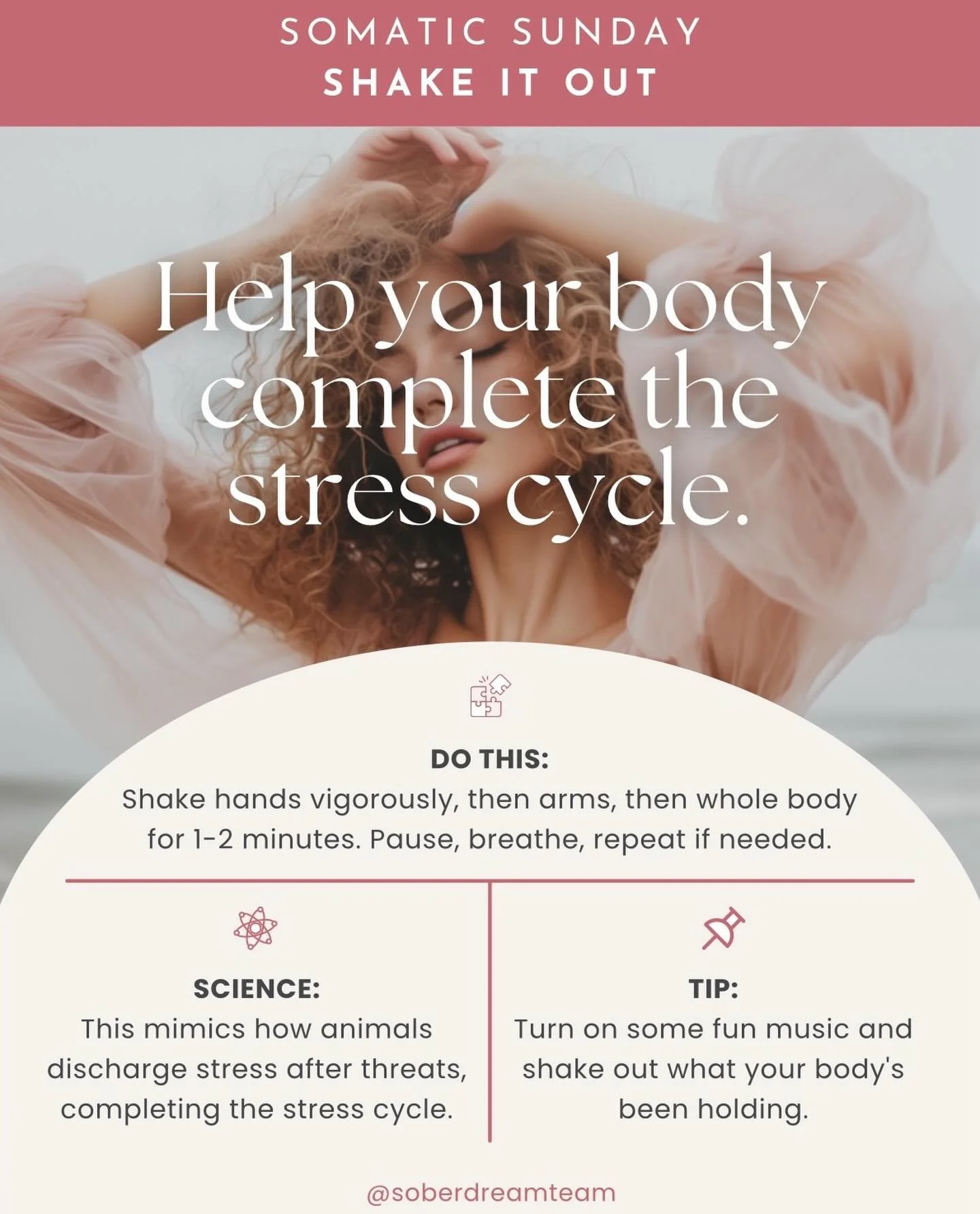 When your body experiences stress, it generates energy meant to fuel a response: fight, flee, freeze, survive.

Most of us never discharge that energy. It just stays stored in the body.

Shaking is one way to move it through. 

Even 60 seconds a day 