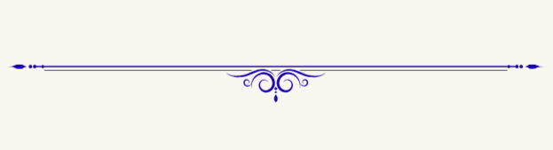 Blue decorative elegant border marker