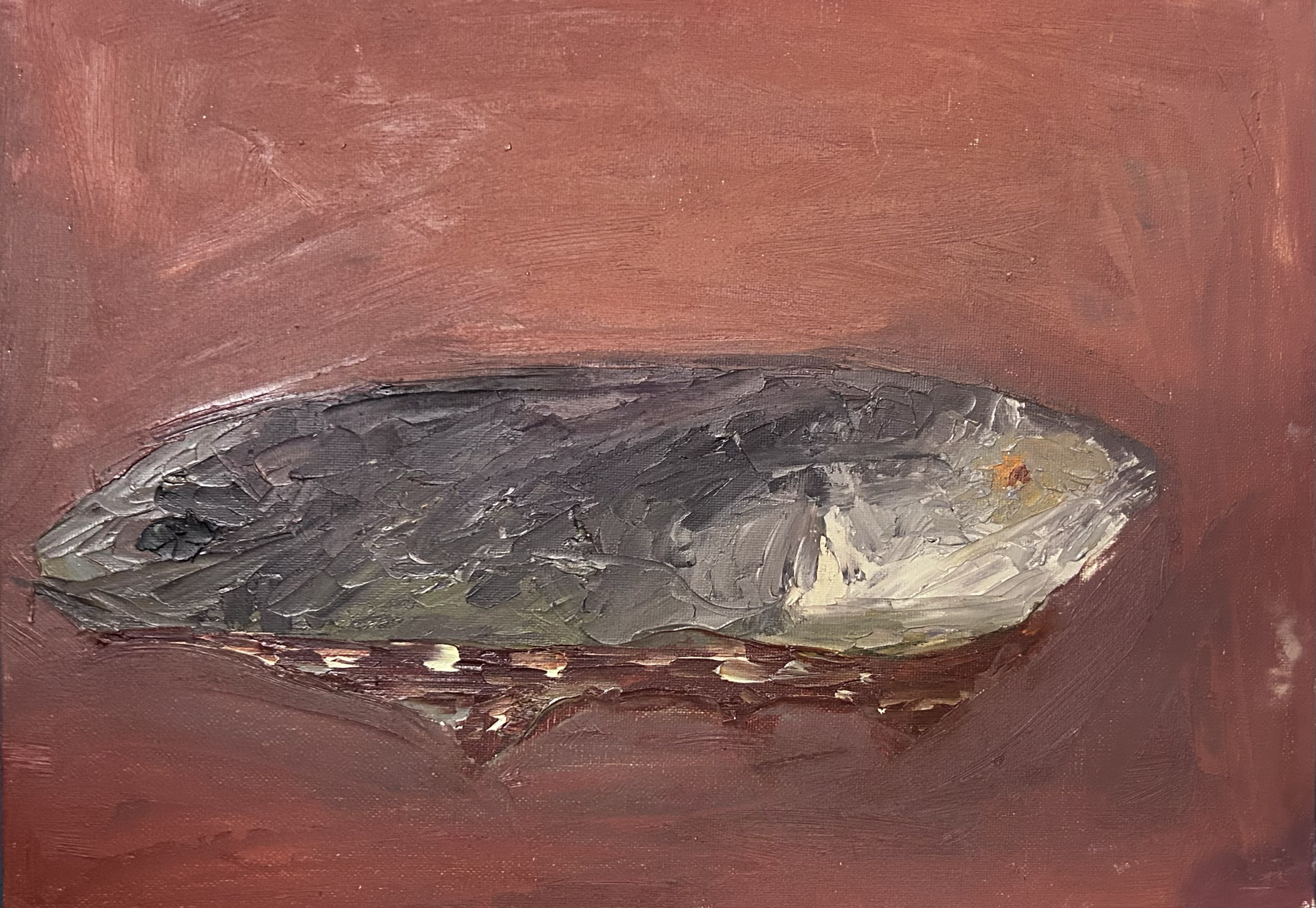 Fish #1 
oil on canvas board 
2024