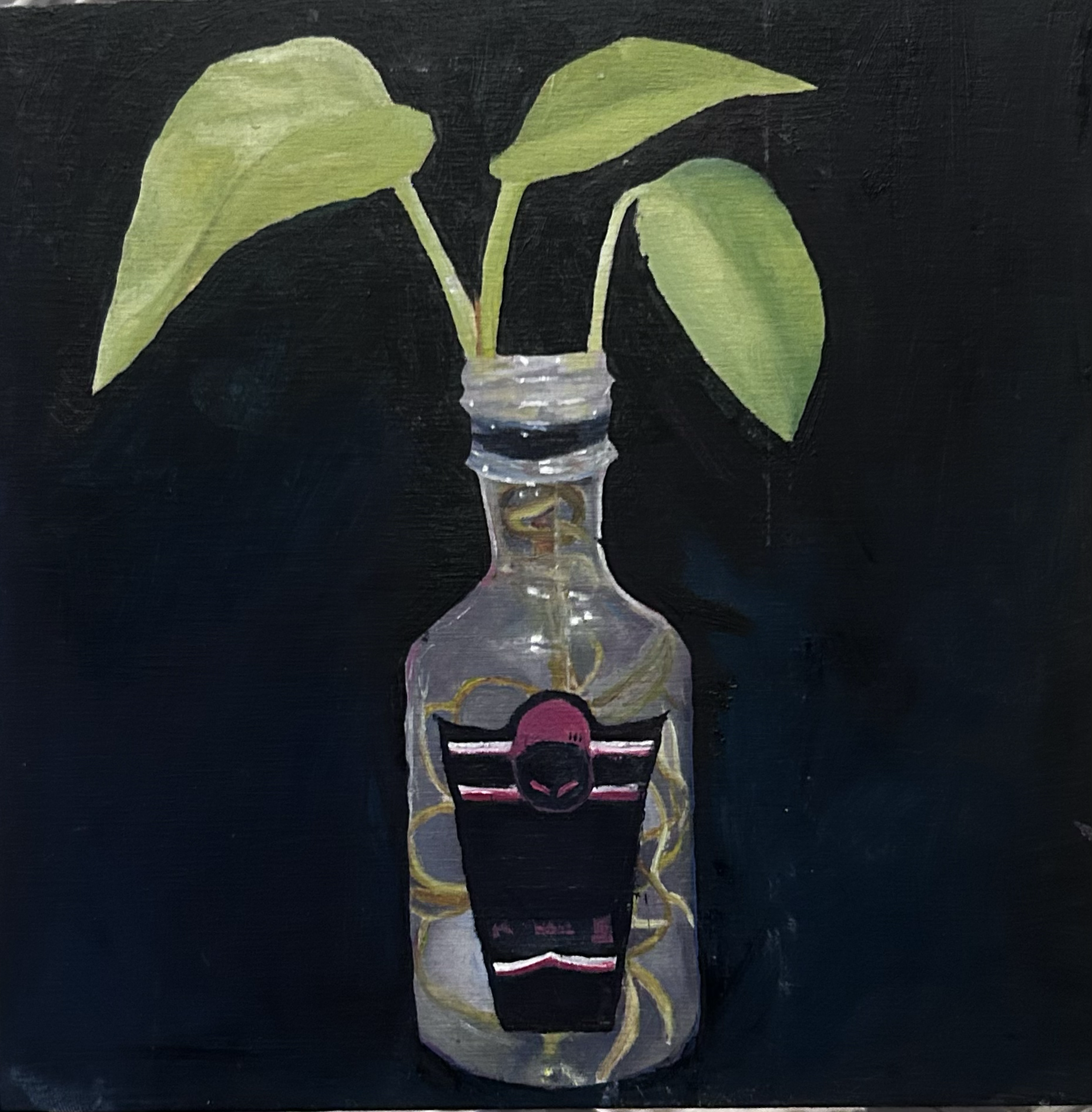 20 years old 
oil on wood board 
2024