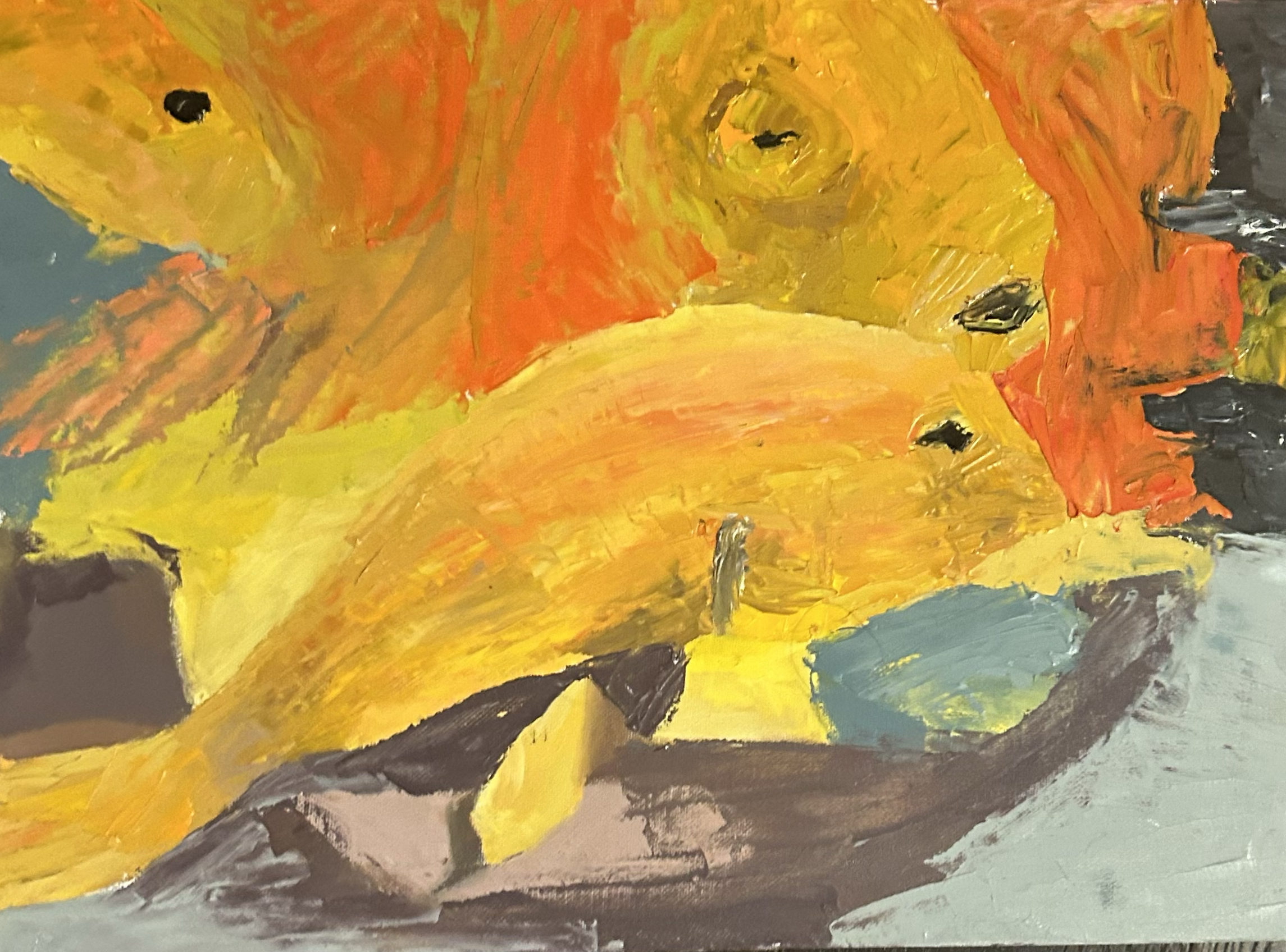 fish #2 
oil on canvas board
2023
