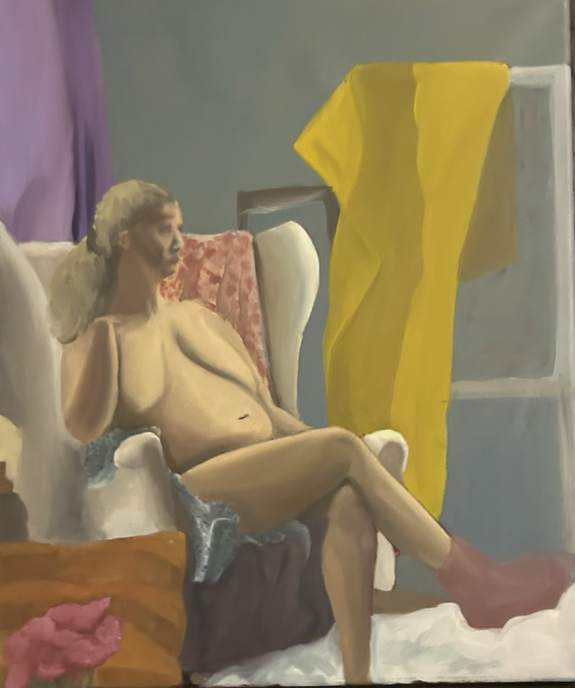 lady painting #6
oil on cavas 
2023