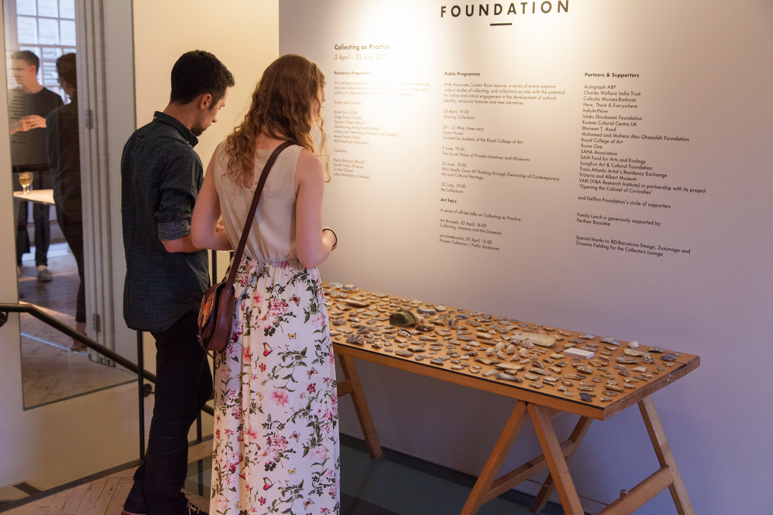 Shards display, Delfina Foundation, Victoria, London, 2017. Photo: Christian Lübbert