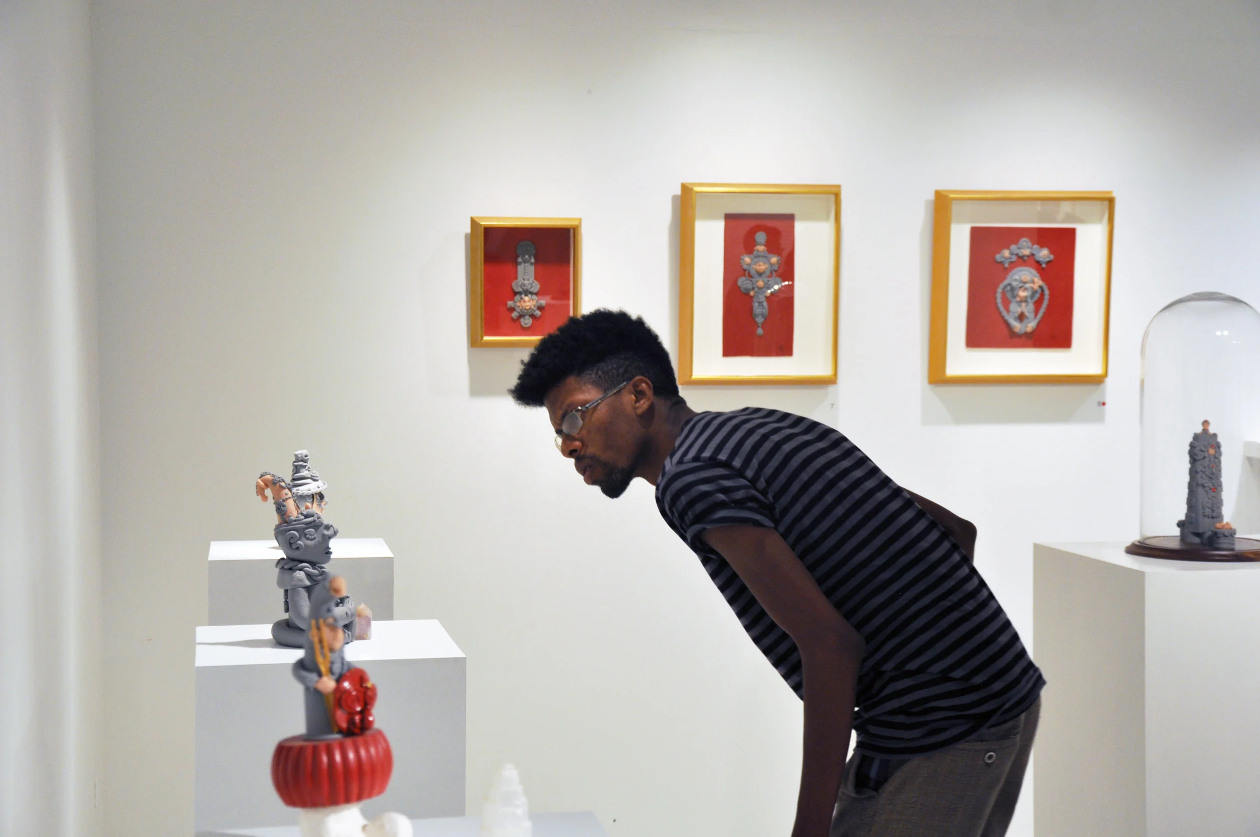 Installation view at Medulla Art Gallery, Woodbrook, Trinidad and Tobago, 2014. Photo: Joshua Lue Chee Kong
