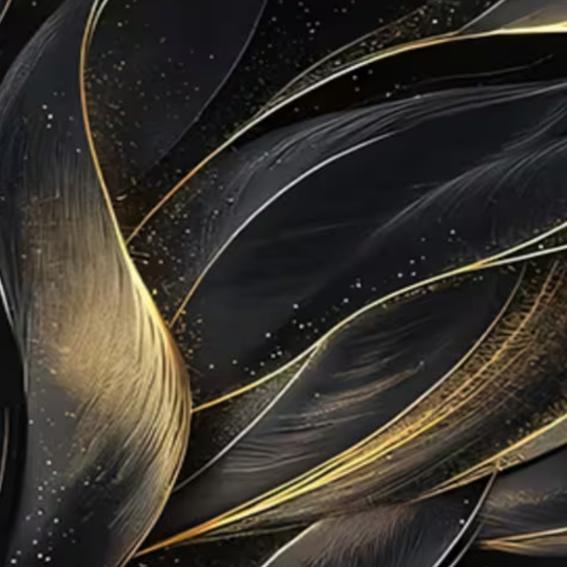 Black and Gold Abstract (Premium +$75) 