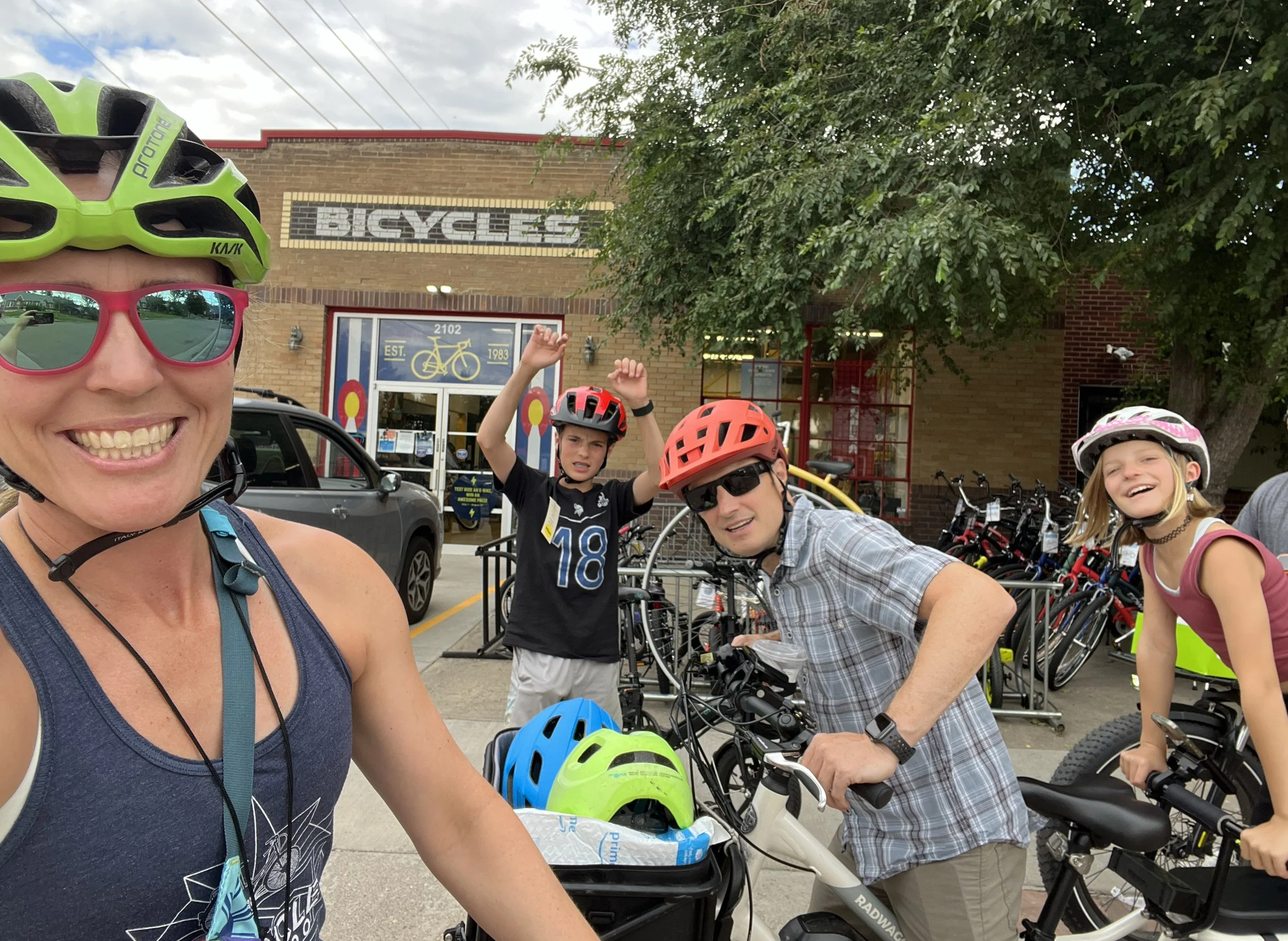Scott with his wife Amy, son Dylan, and daughter Hayden