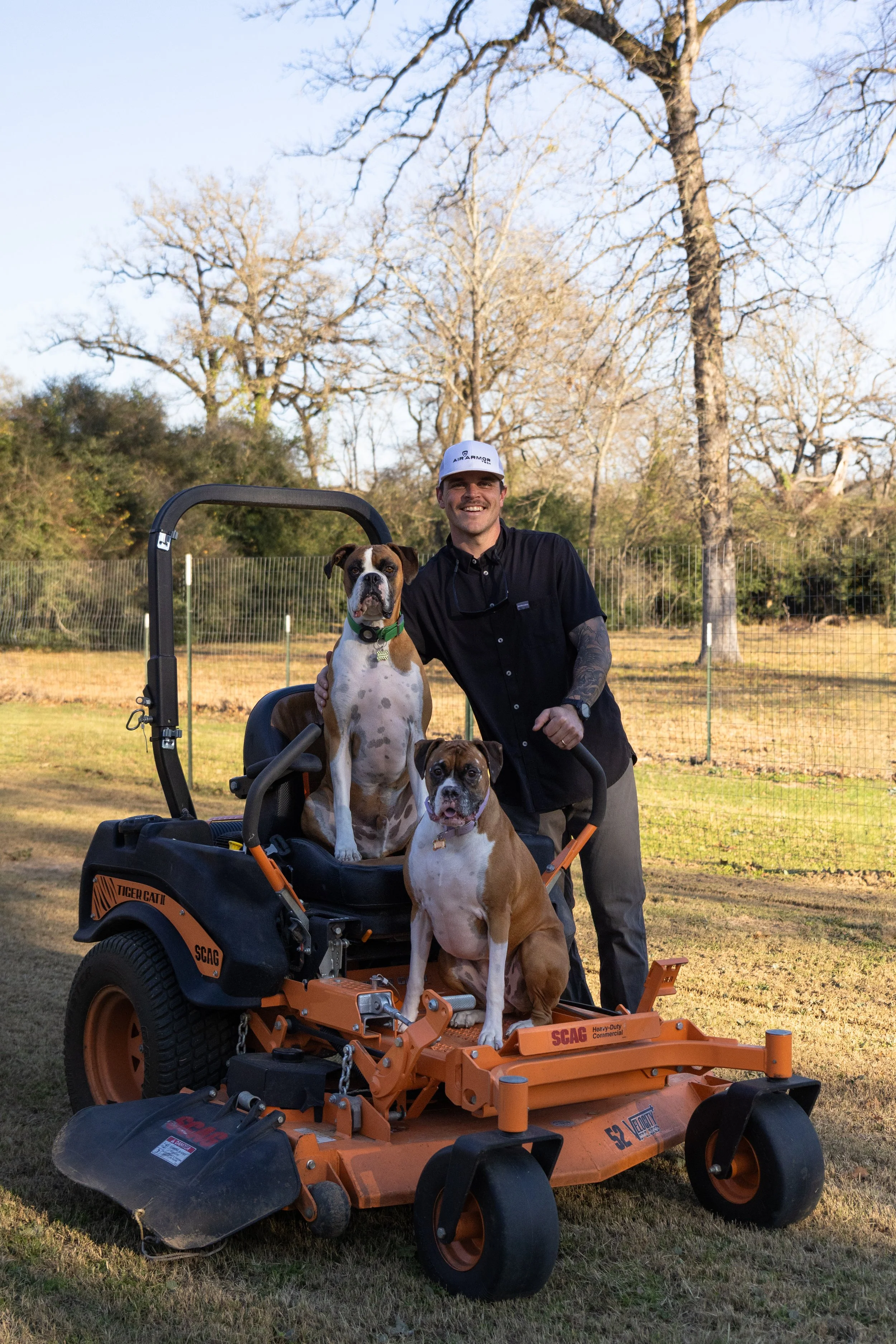 Firefighter-owned and operated lawn care business in Bryan, TX.