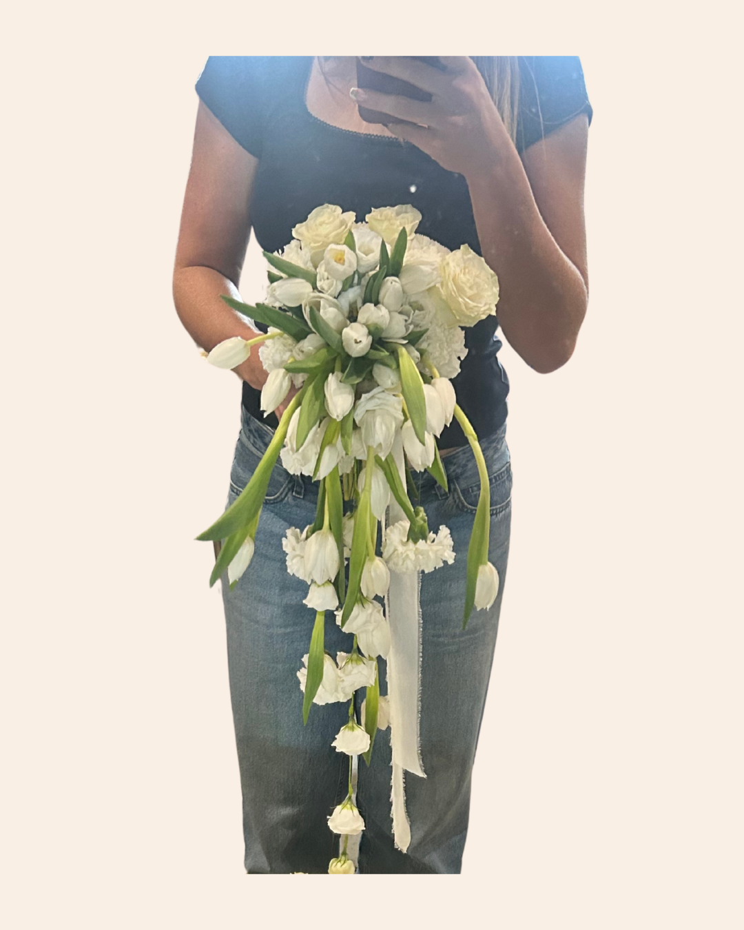 Cascading Tulip Bridal Bouquet
